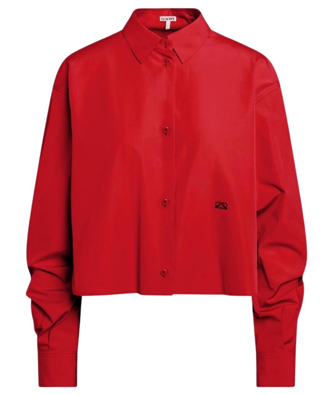 LOEWE Красная хлопковая рубашка, фото 1