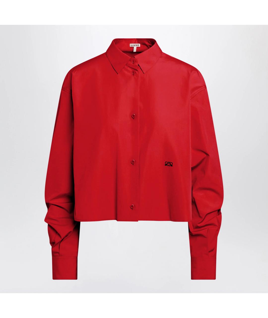 LOEWE Красная хлопковая рубашка, фото 3