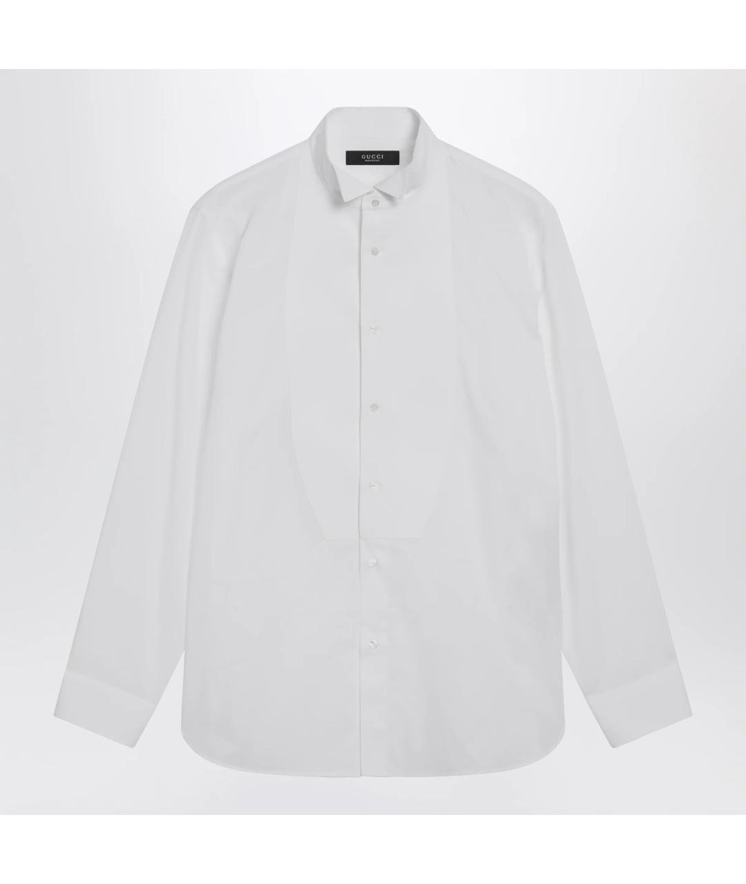 GUCCI Белая хлопковая классическая рубашка, фото 3