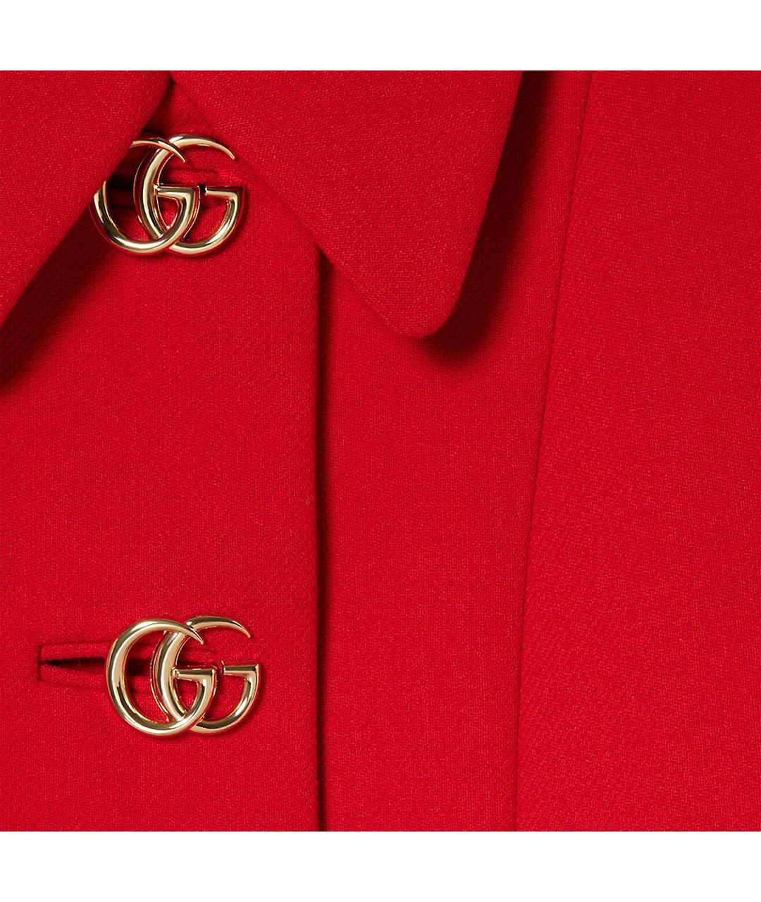 GUCCI Красное шерстяное пальто, фото 2