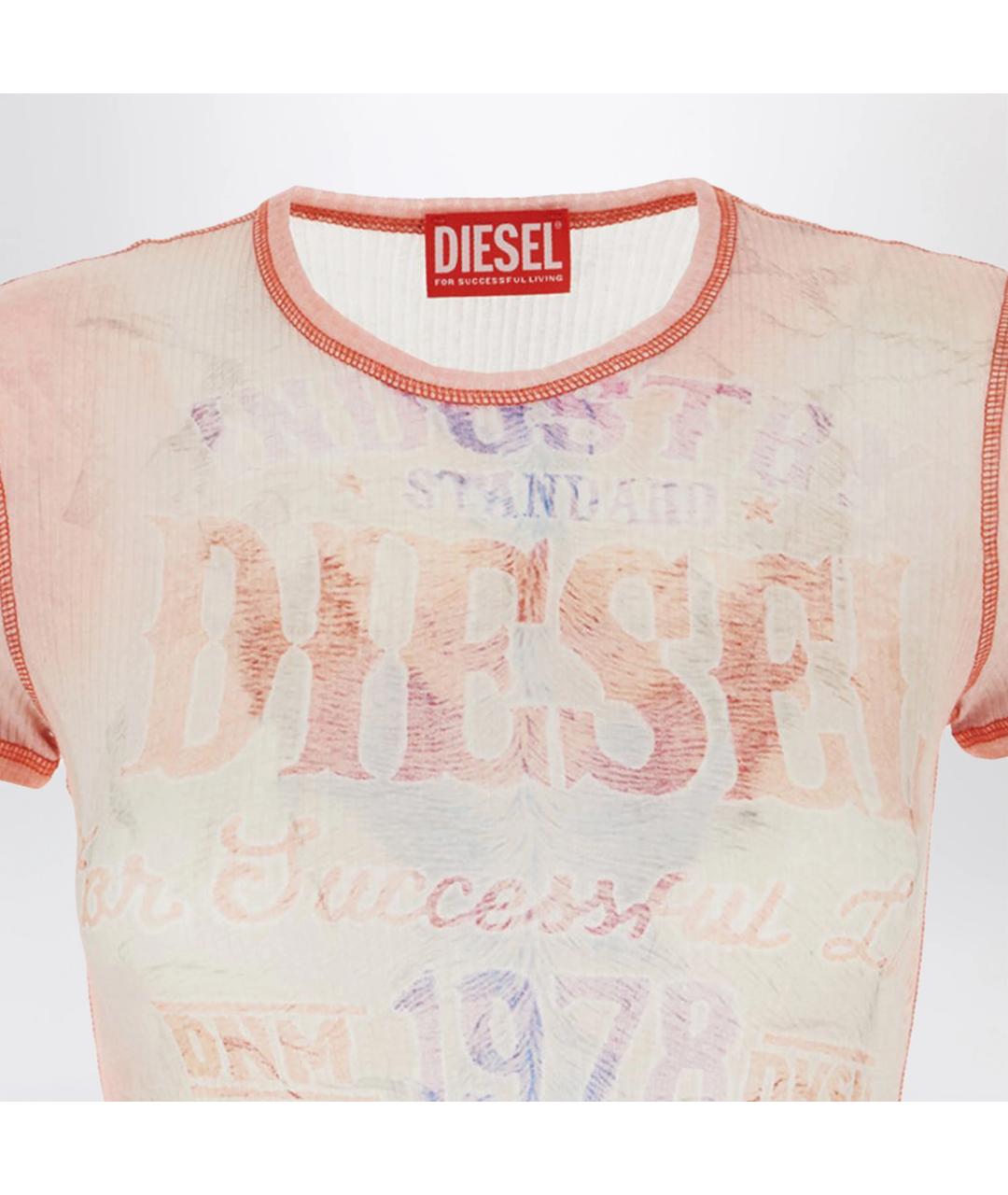 DIESEL Белая хлопковая футболка, фото 2