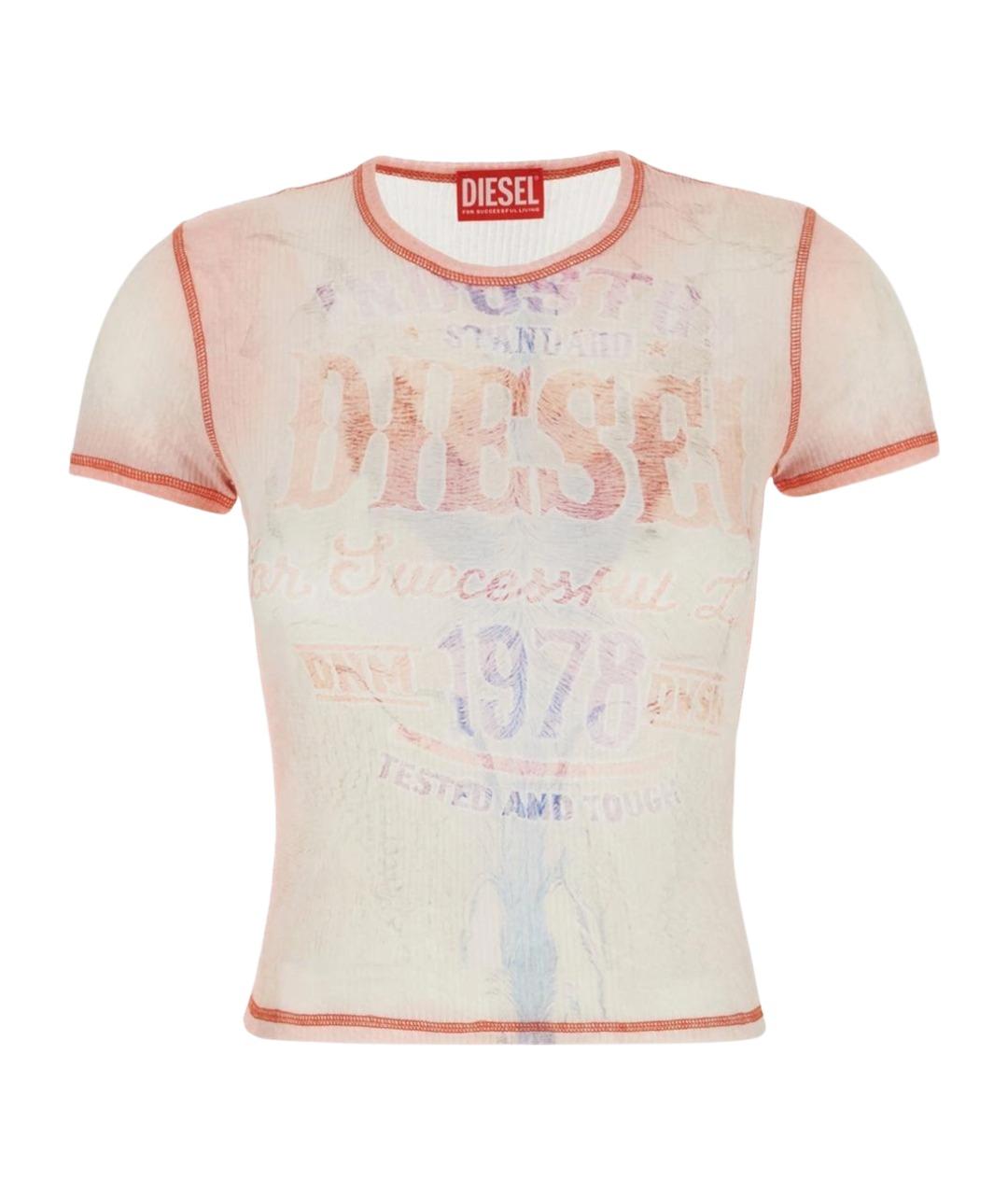 DIESEL Белая хлопковая футболка, фото 1