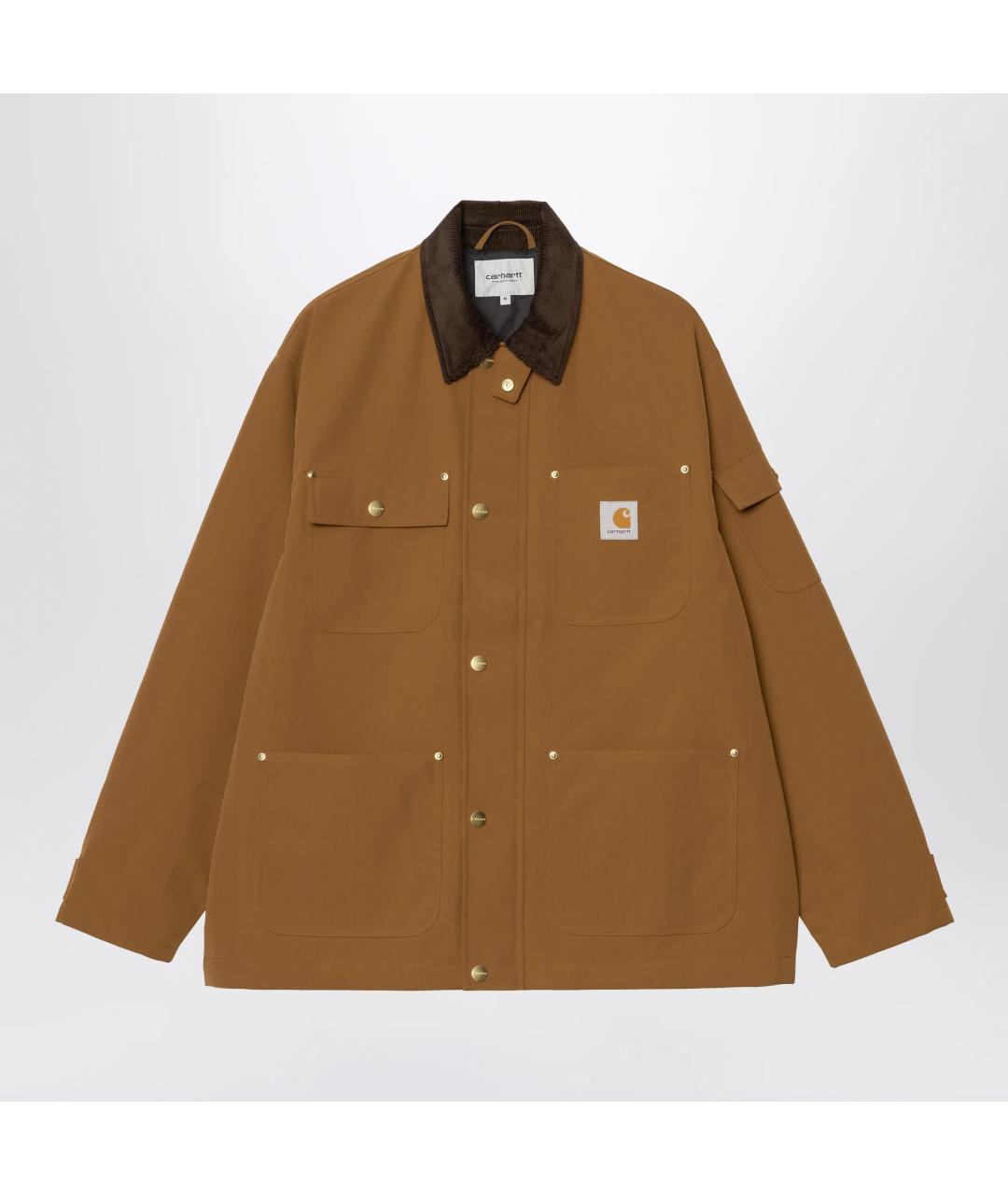 CARHARTT WIP Коричневая полиамидовая куртка, фото 3