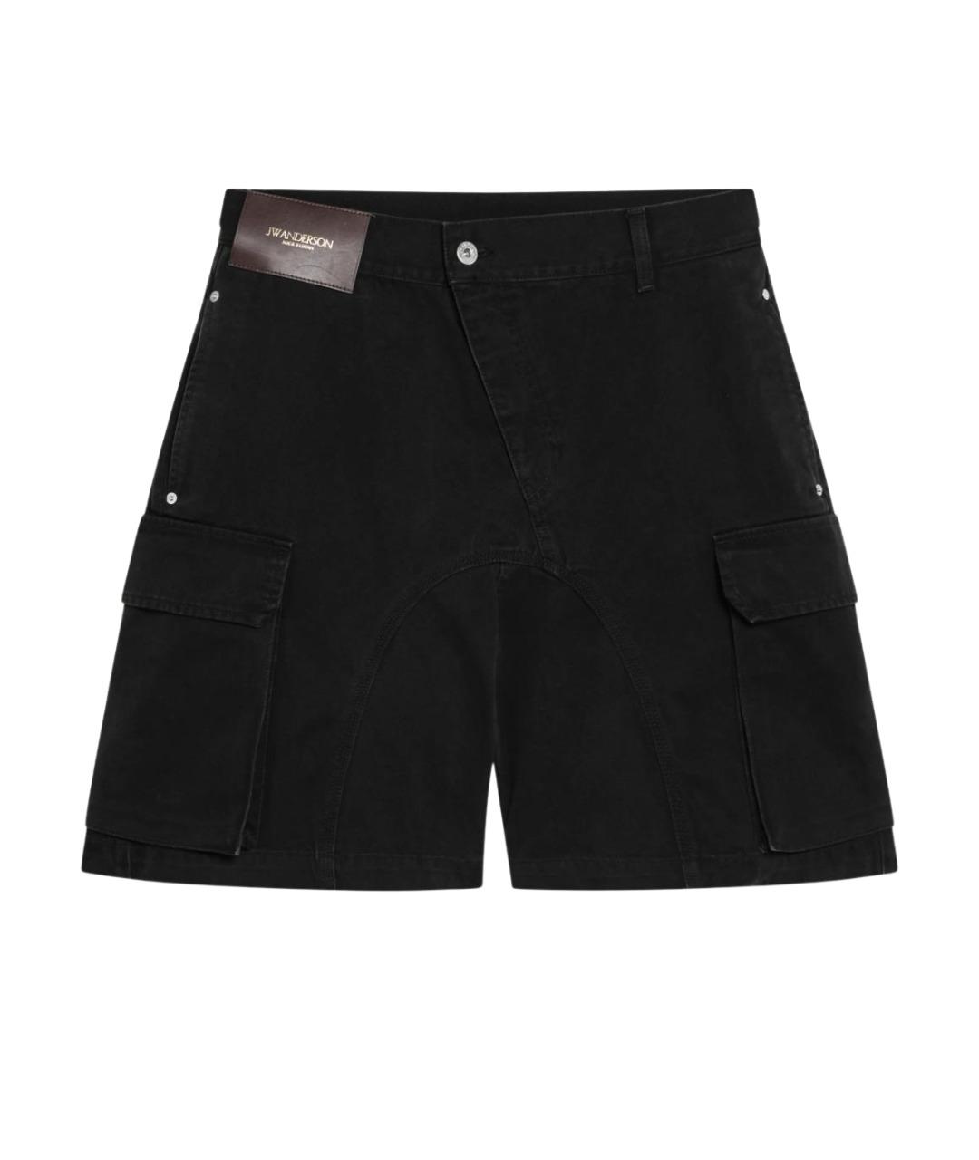 J.W.ANDERSON Черные хлопковые шорты, фото 1