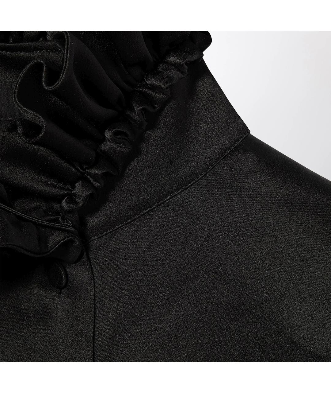 GUCCI Черная шелковая блузы, фото 2