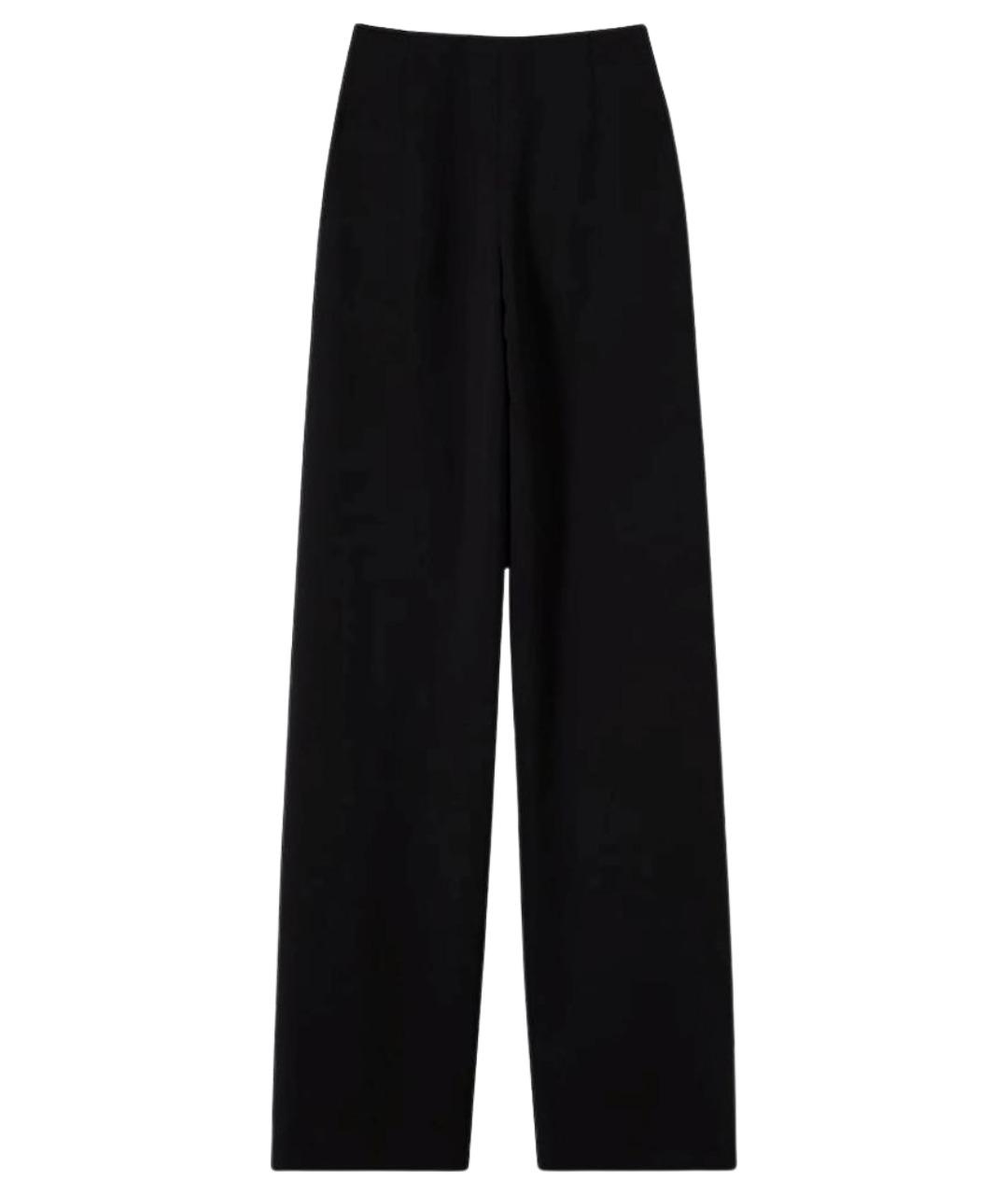 GUCCI Черные шерстяные прямые брюки, фото 1