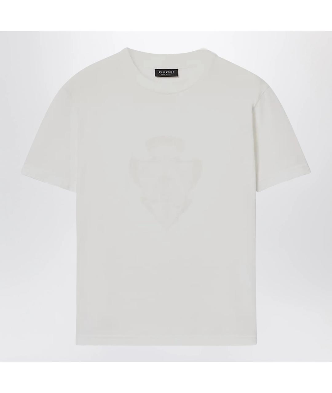 GUCCI Белая хлопковая футболка, фото 3