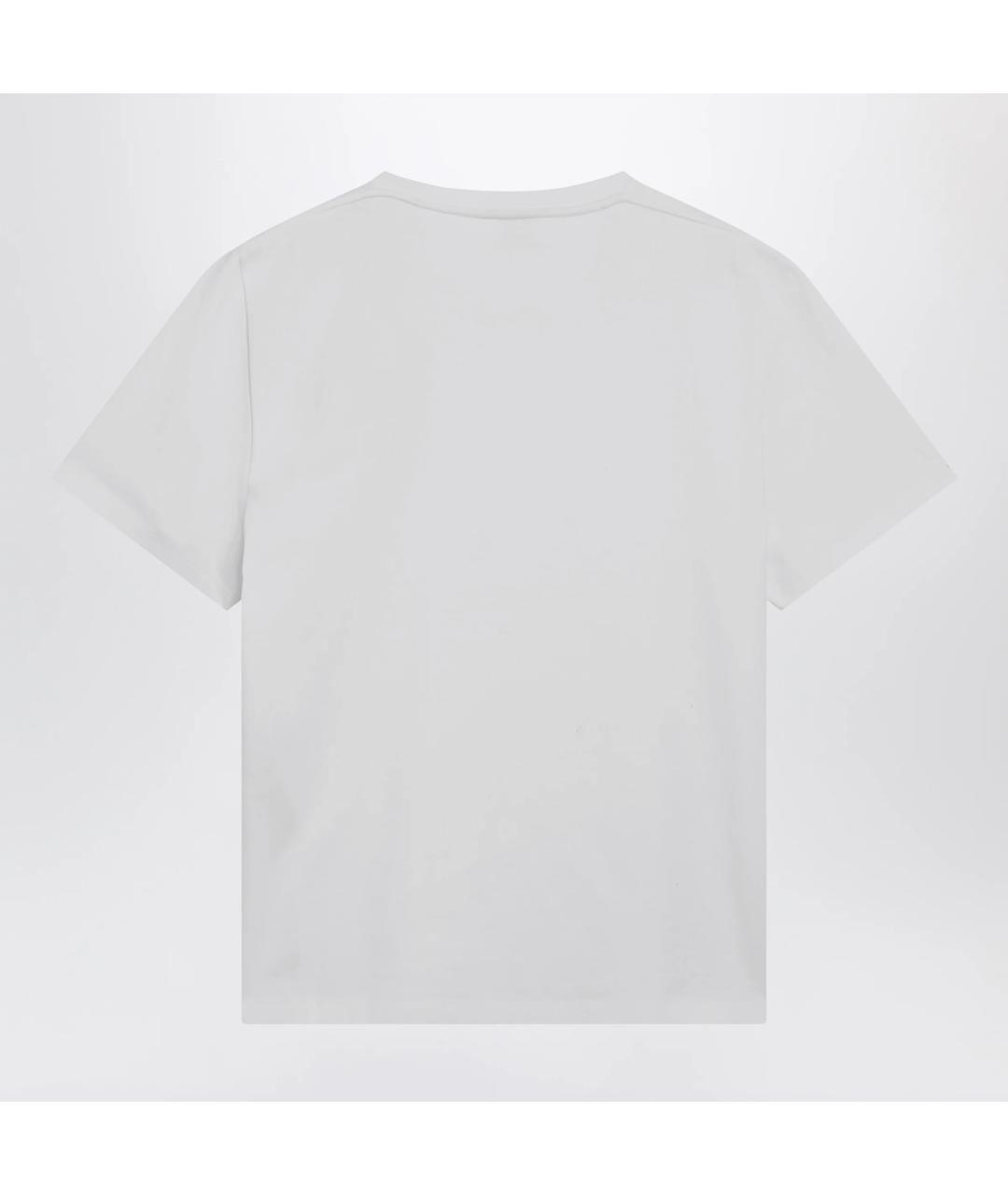 SAINT LAURENT Белая хлопковая футболка, фото 2