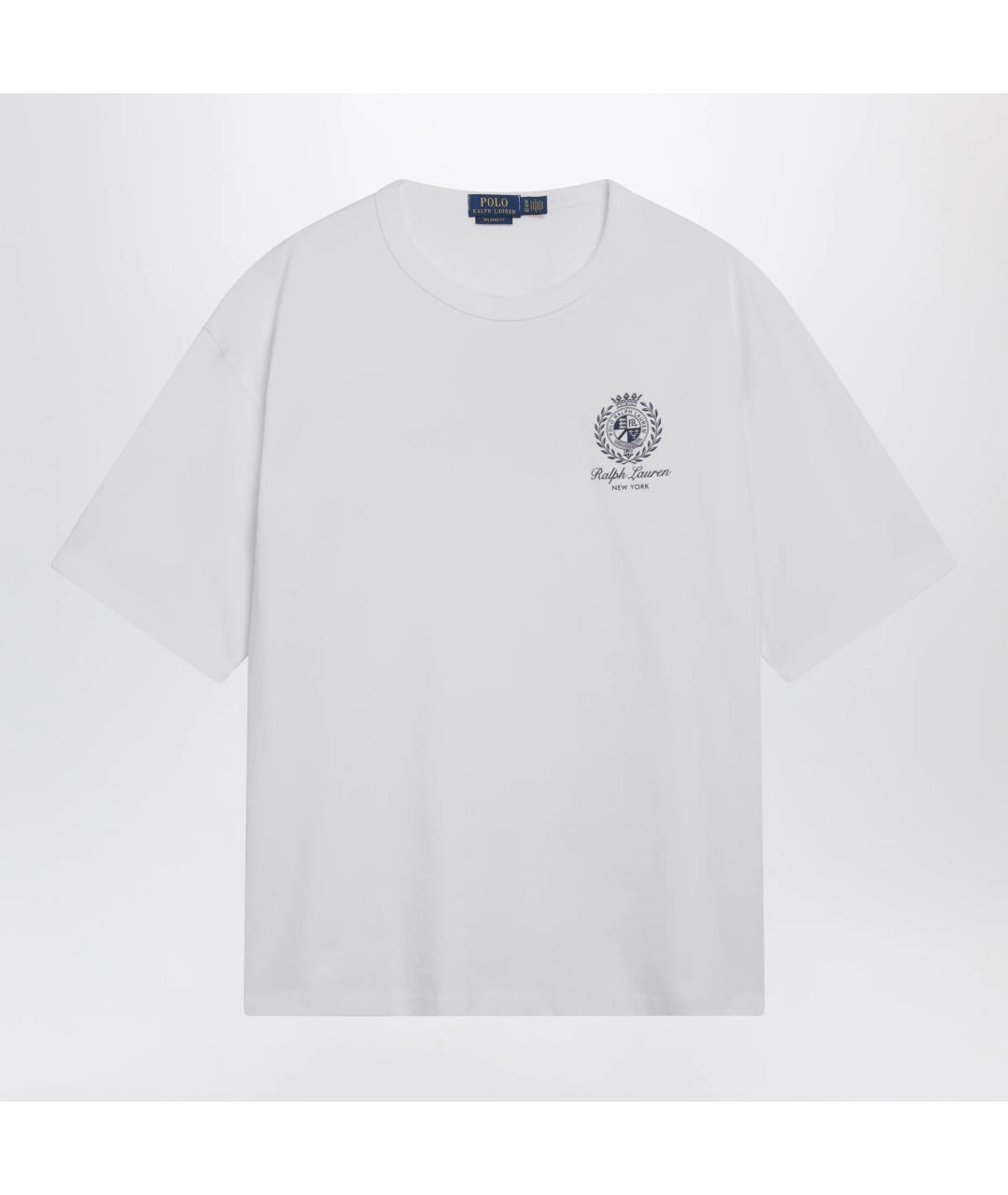 POLO RALPH LAUREN Белая хлопковая футболка, фото 3