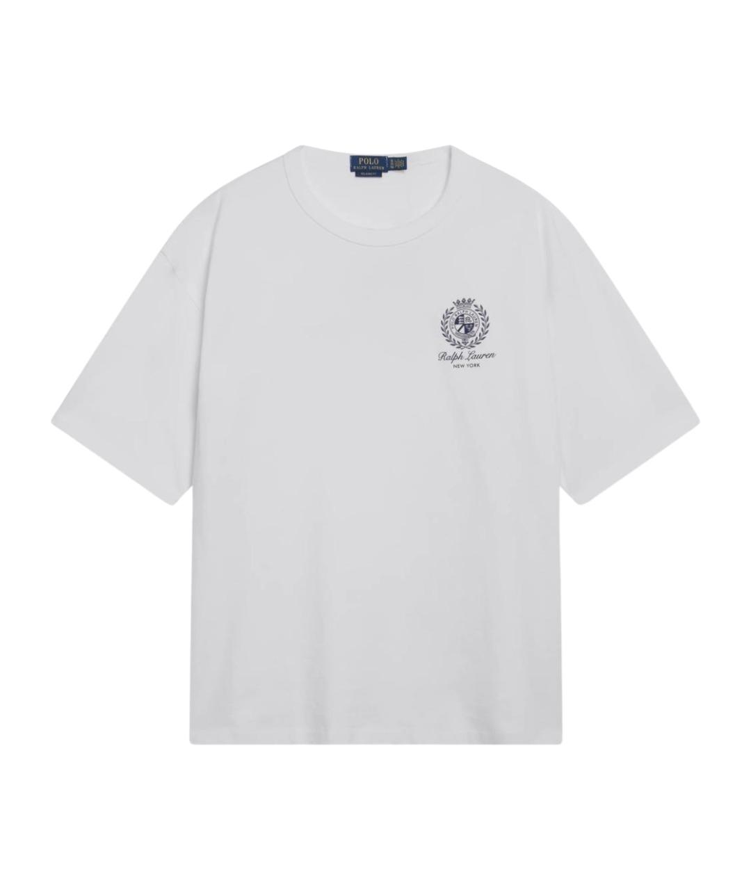 POLO RALPH LAUREN Белая хлопковая футболка, фото 1