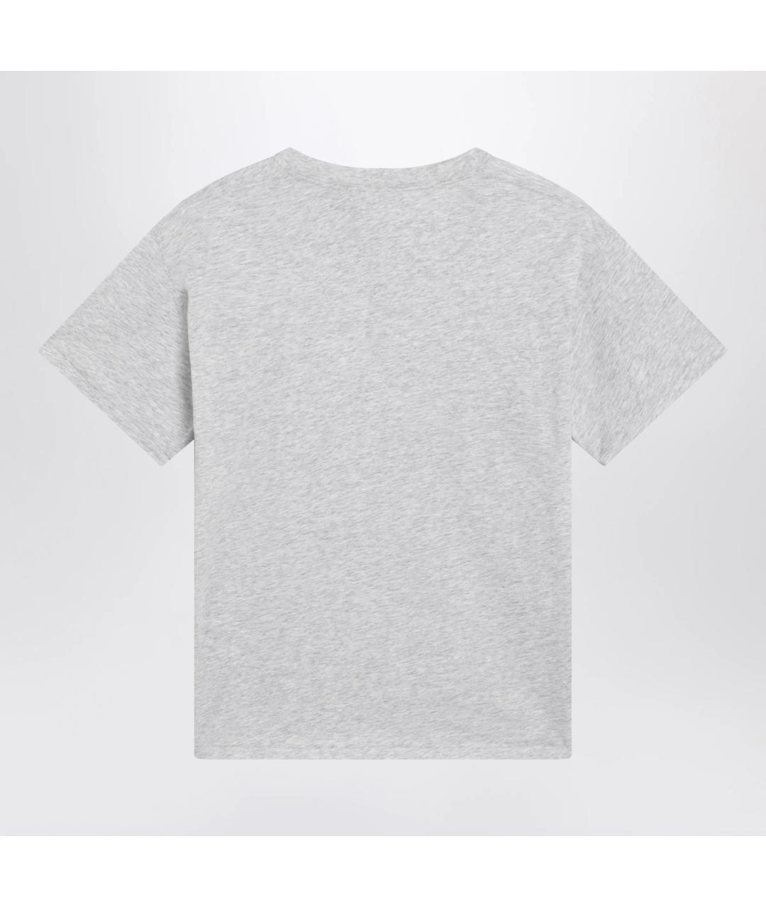 POLO RALPH LAUREN Серая хлопковая футболка, фото 2