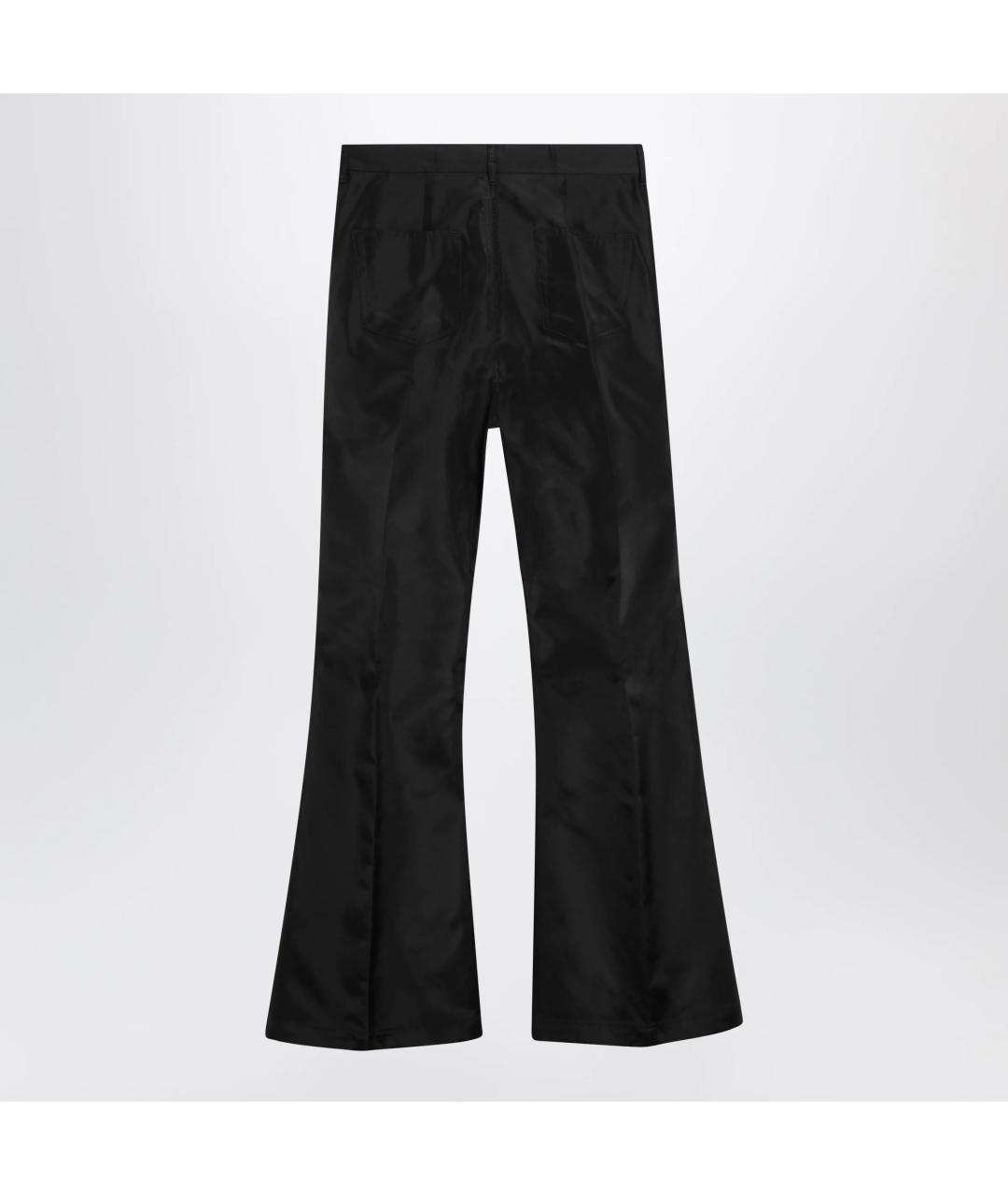 RICK OWENS Черные полиамидовые повседневные брюки, фото 2