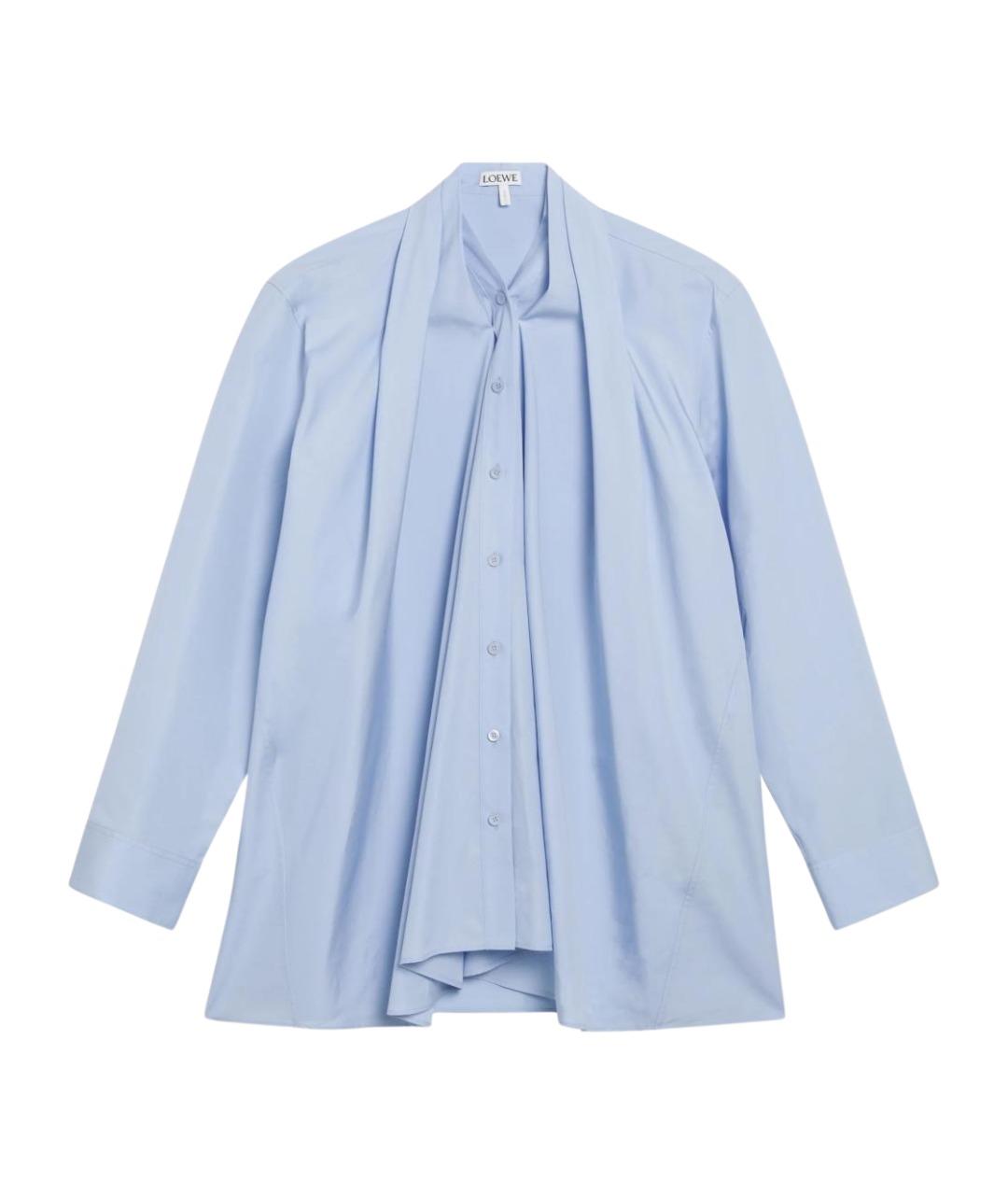 LOEWE Голубая хлопковая рубашка, фото 1