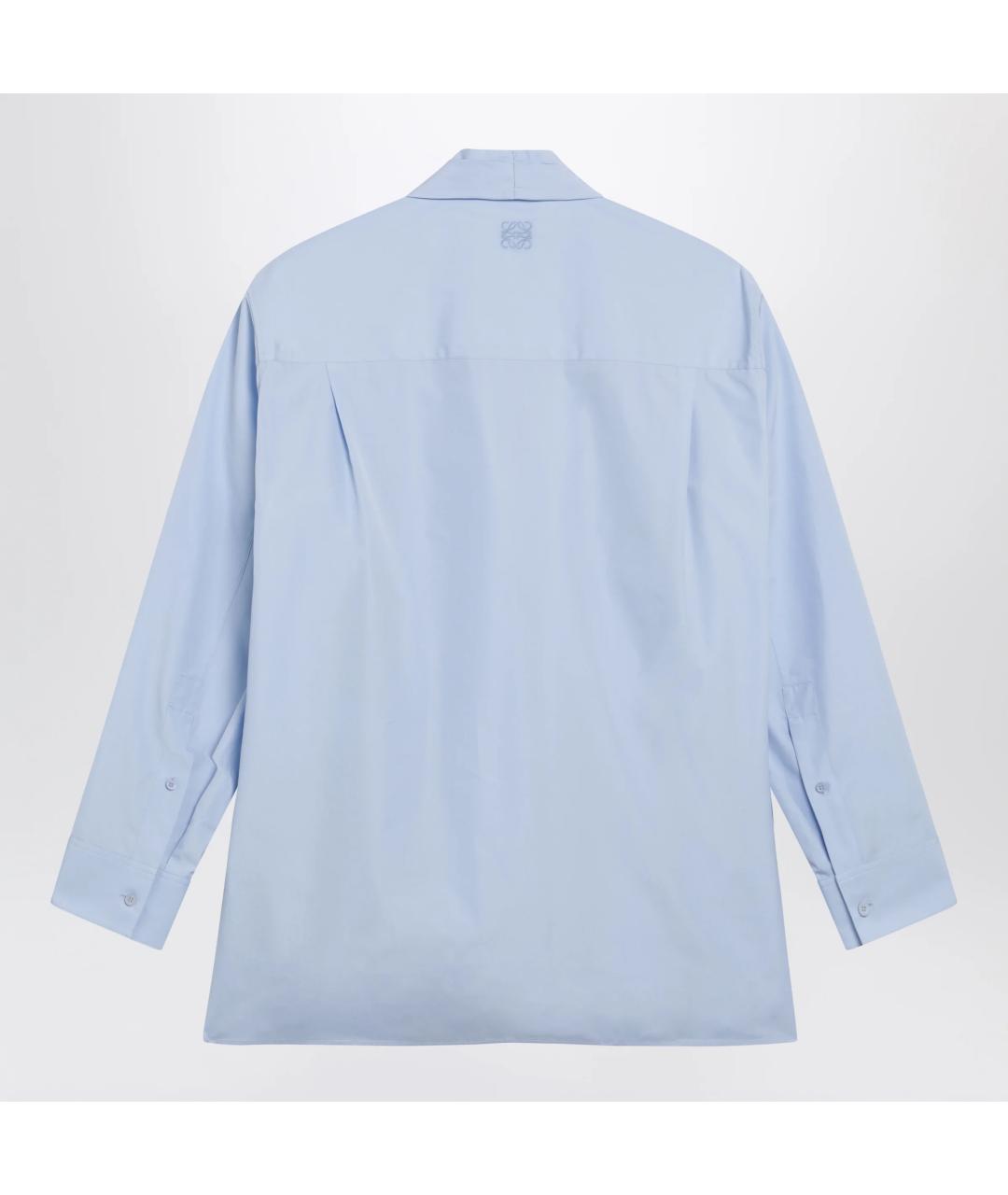 LOEWE Голубая хлопковая рубашка, фото 2