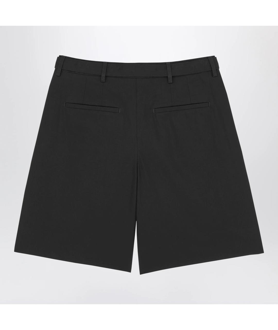 SAINT LAURENT Черные хлопковые шорты, фото 2