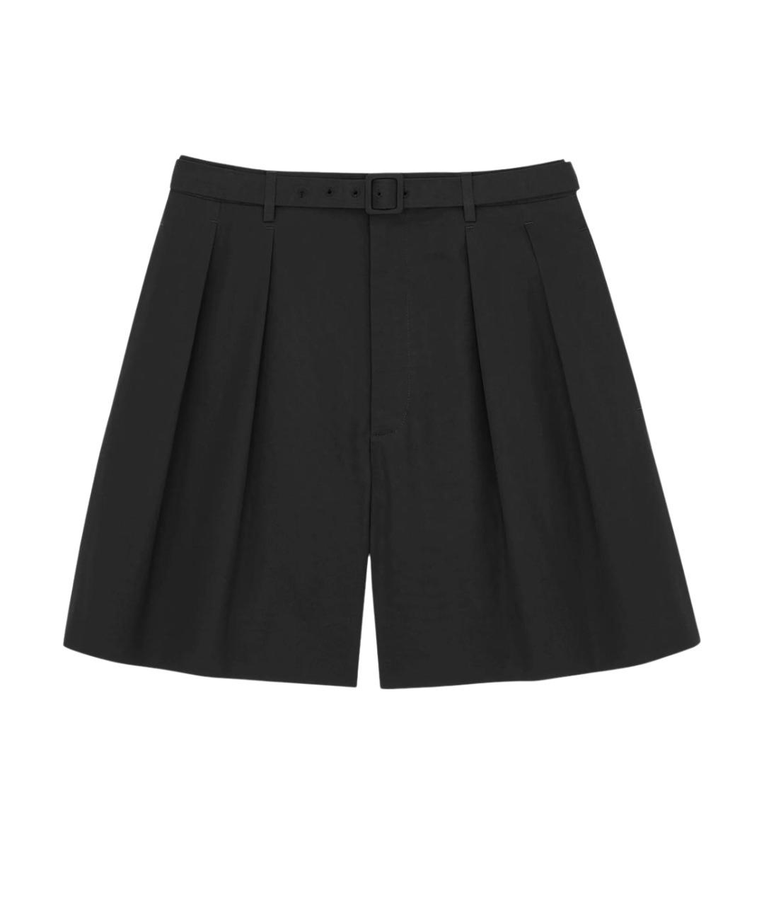 SAINT LAURENT Черные хлопковые шорты, фото 1