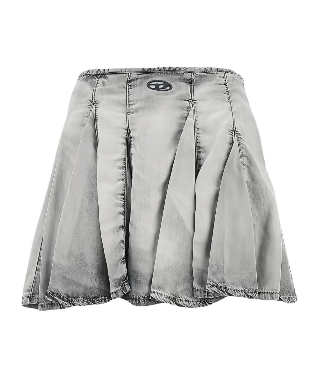 DIESEL Серая юбка мини, фото 1