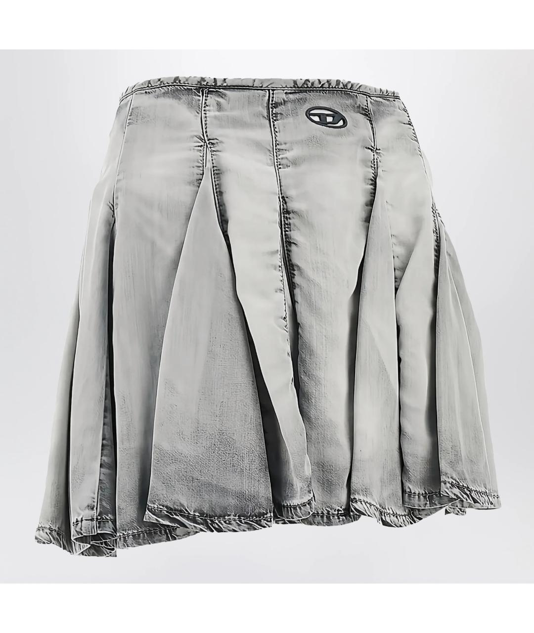 DIESEL Серая юбка мини, фото 2