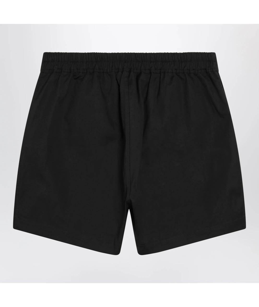 RICK OWENS Черные хлопковые шорты, фото 2