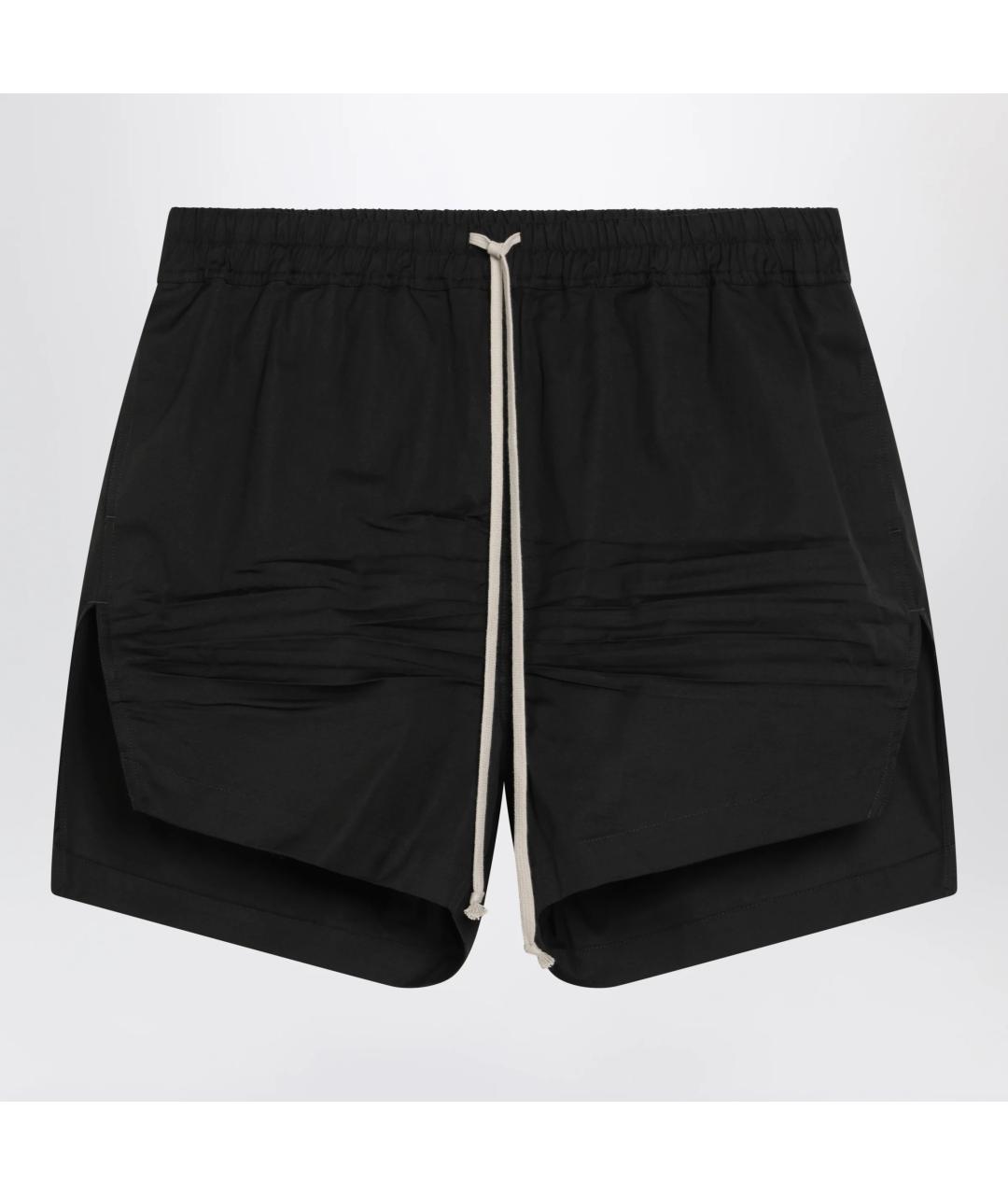 RICK OWENS Черные хлопковые шорты, фото 3