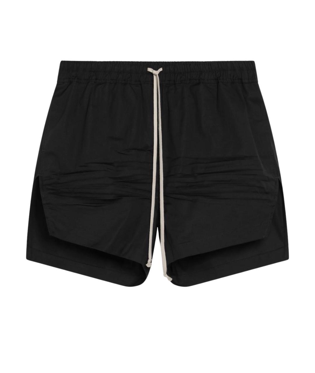RICK OWENS Черные хлопковые шорты, фото 1