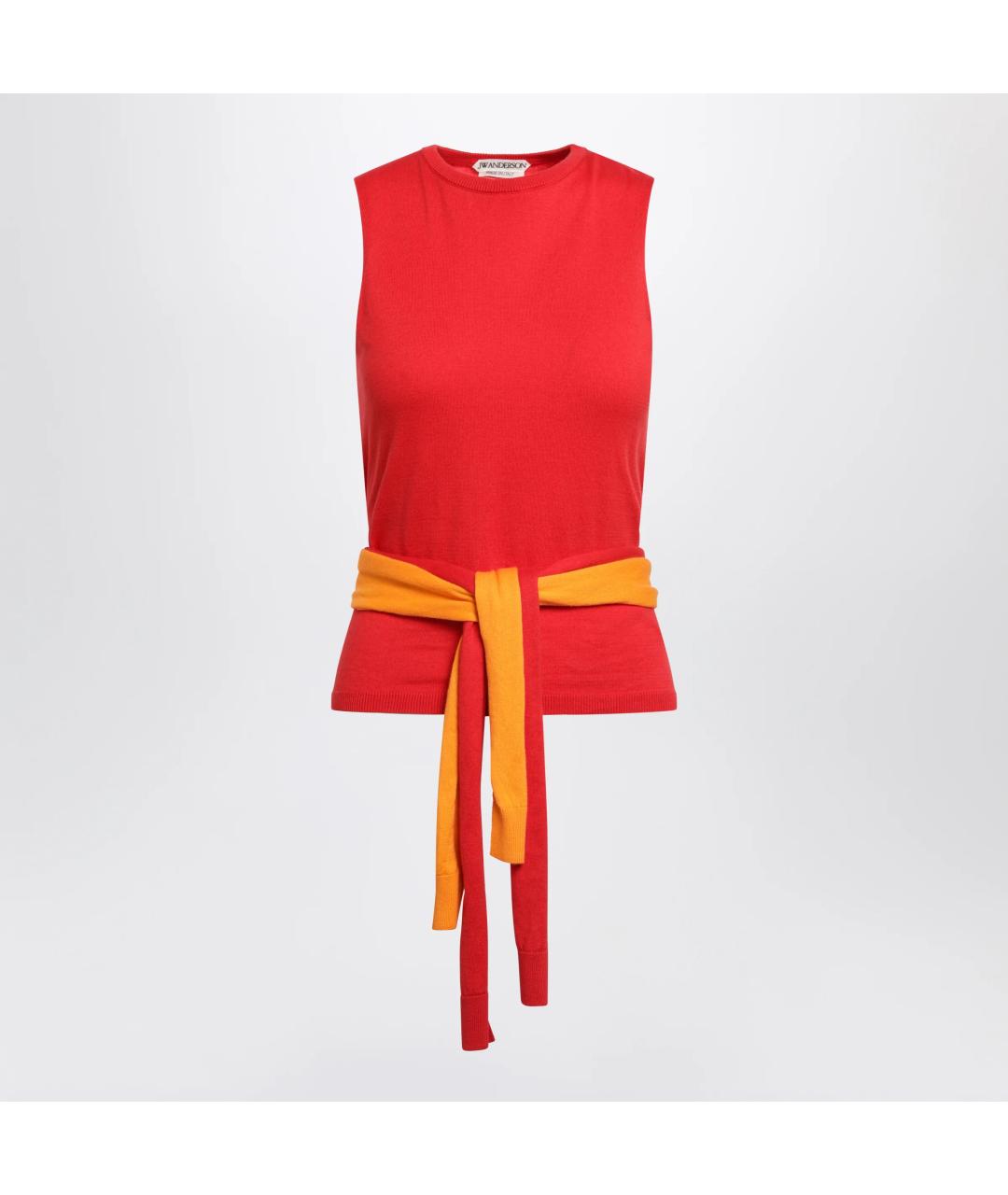 J.W.ANDERSON Красная хлопковая майка, фото 3