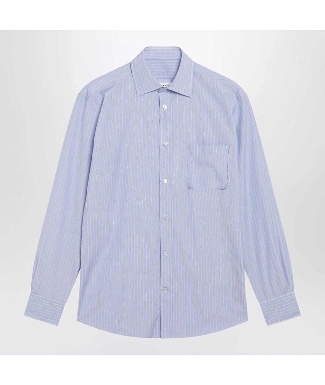 MAISON MARGIELA Голубая хлопковая кэжуал рубашка, фото 3