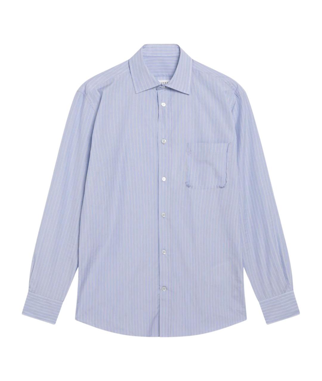 MAISON MARGIELA Голубая хлопковая кэжуал рубашка, фото 1