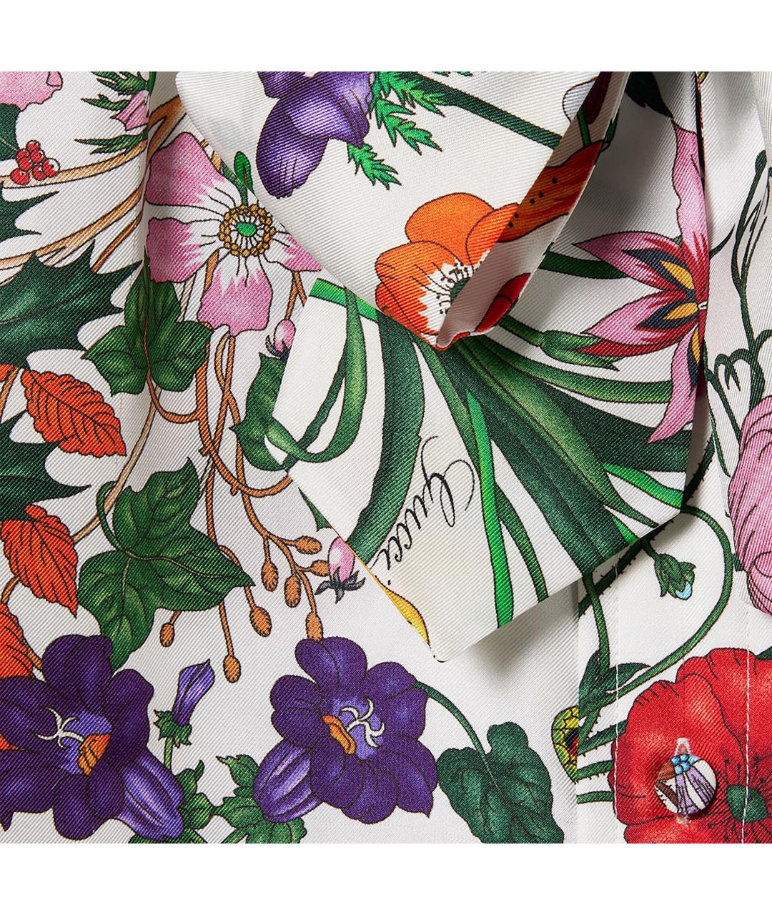GUCCI Мульти шелковая блузы, фото 2