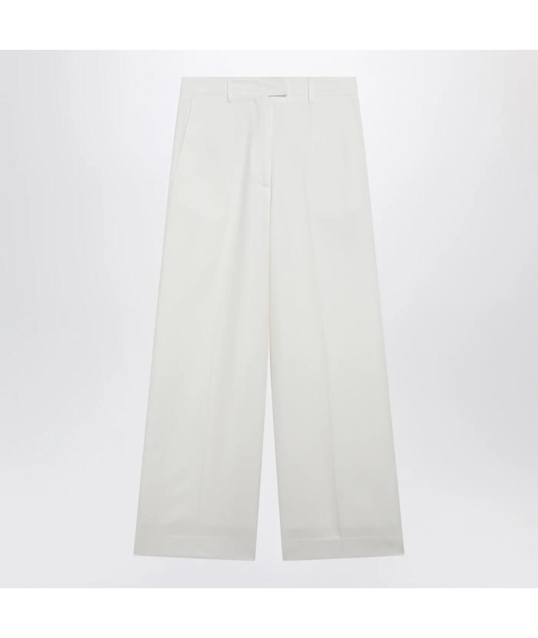 THE FRANKIE SHOP Белые полиэстеровые брюки широкие, фото 3