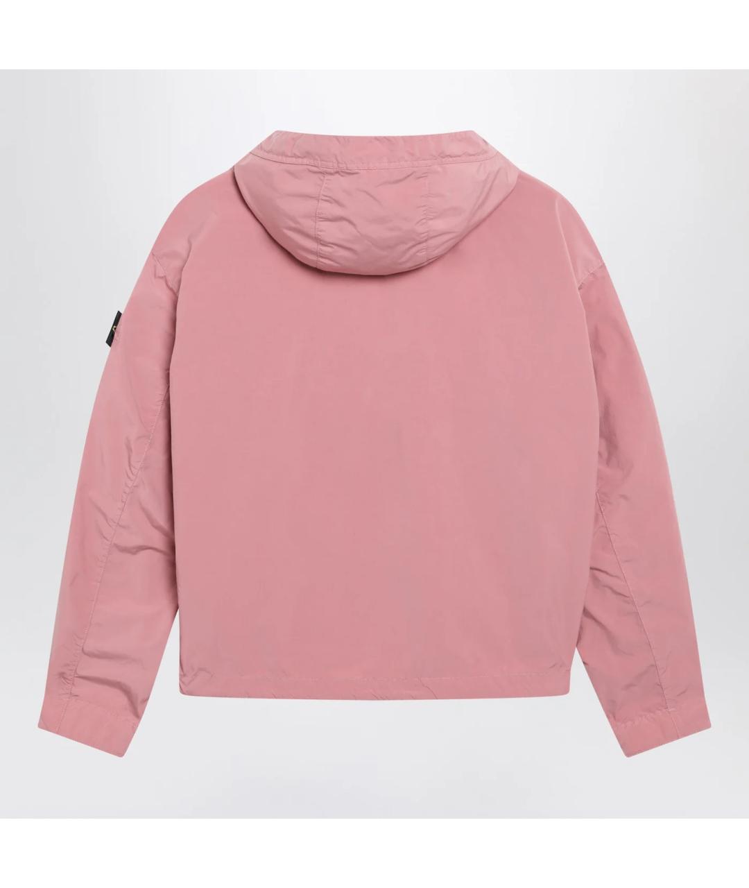 STONE ISLAND Розовая полиамидовая куртка, фото 2