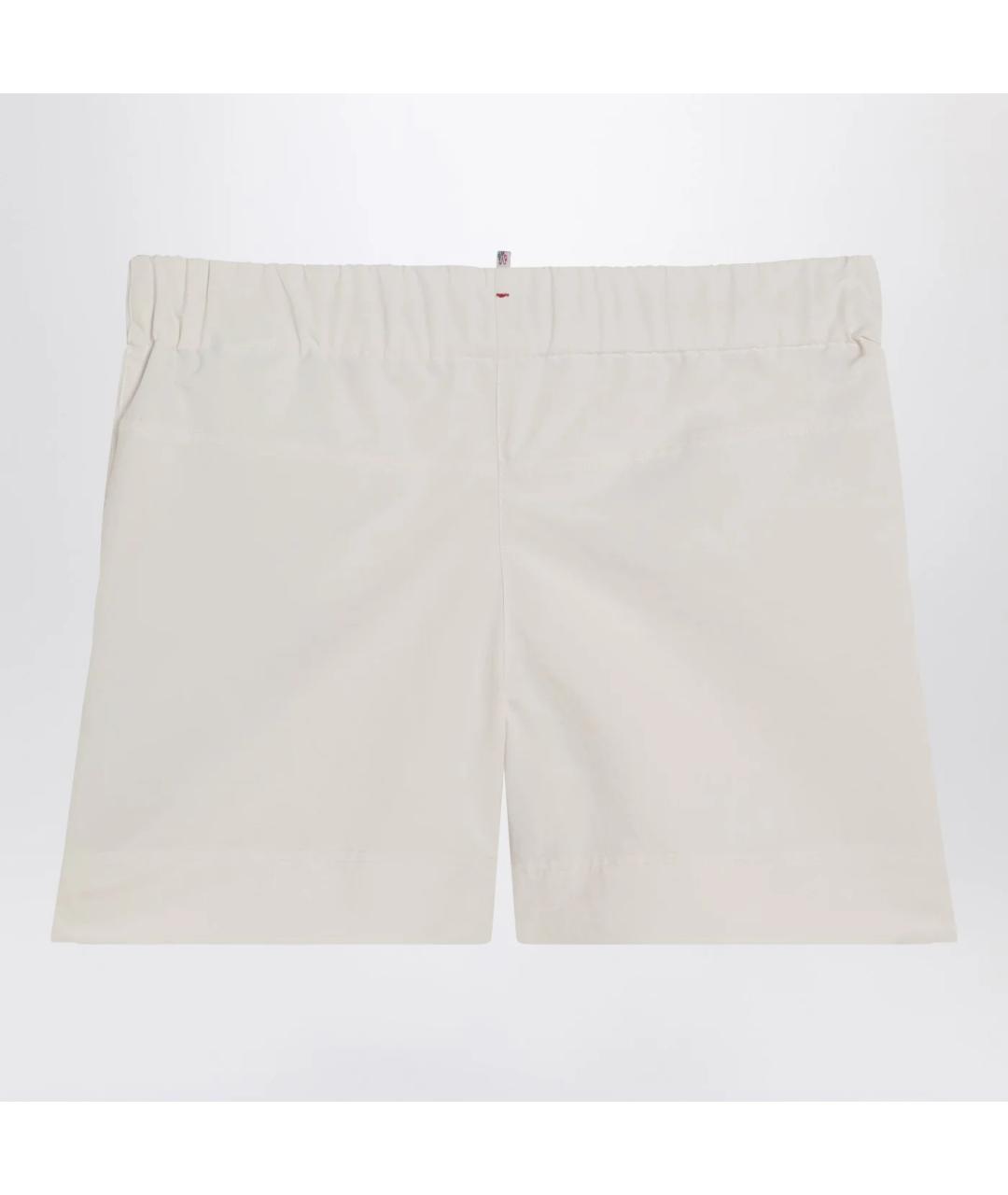 MONCLER GRENOBLE Бежевые полиэстеровые шорты, фото 2