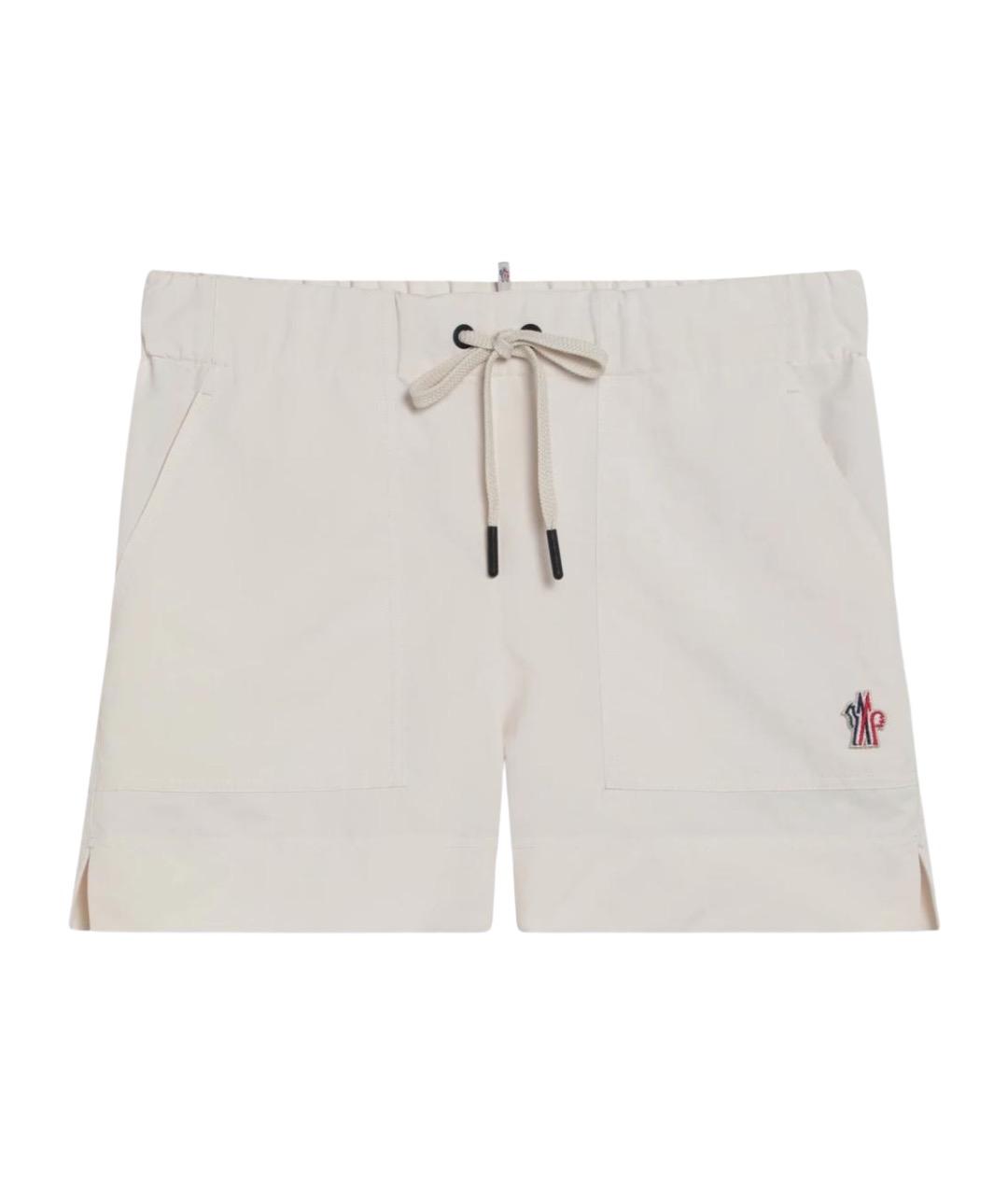 MONCLER GRENOBLE Бежевые полиэстеровые шорты, фото 1