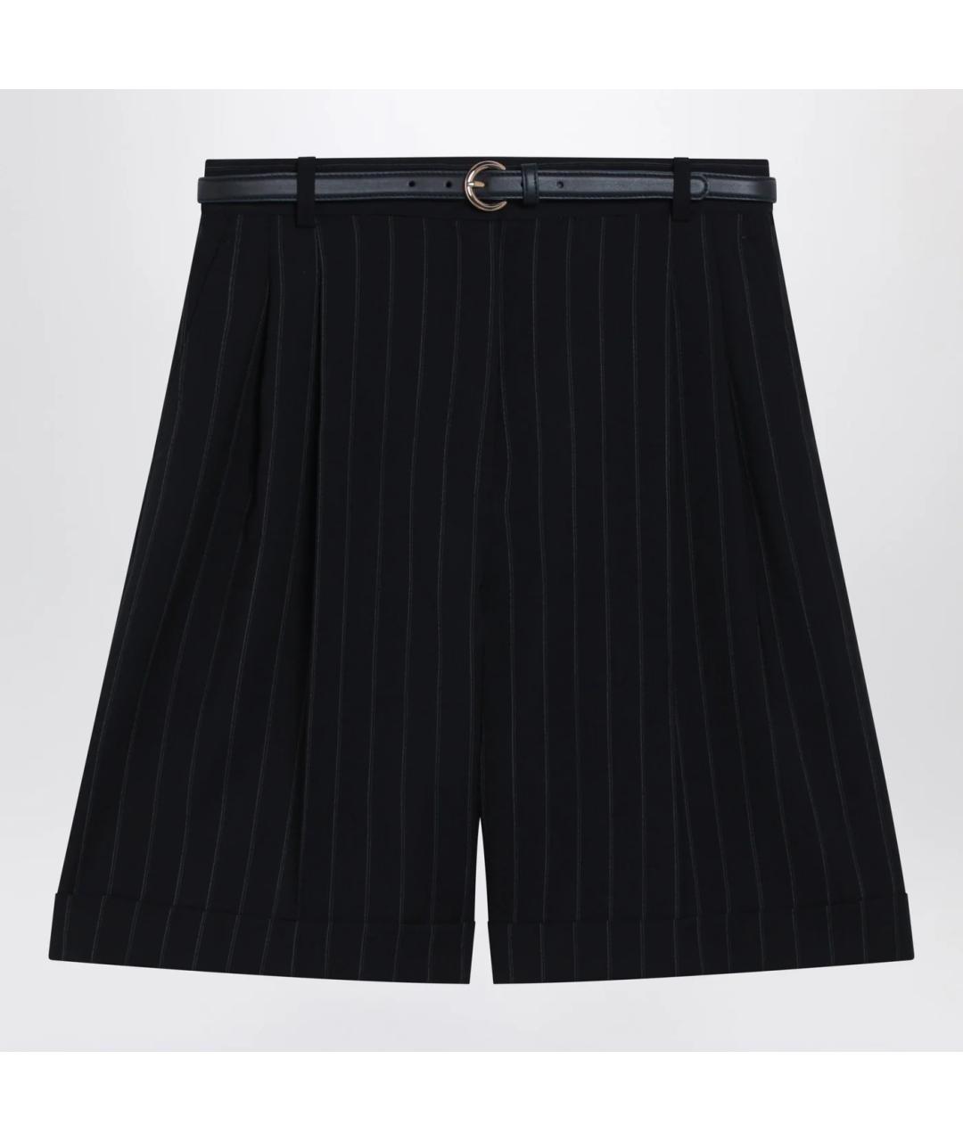 MAX MARA STUDIO Темно-синие хлопковые шорты, фото 3