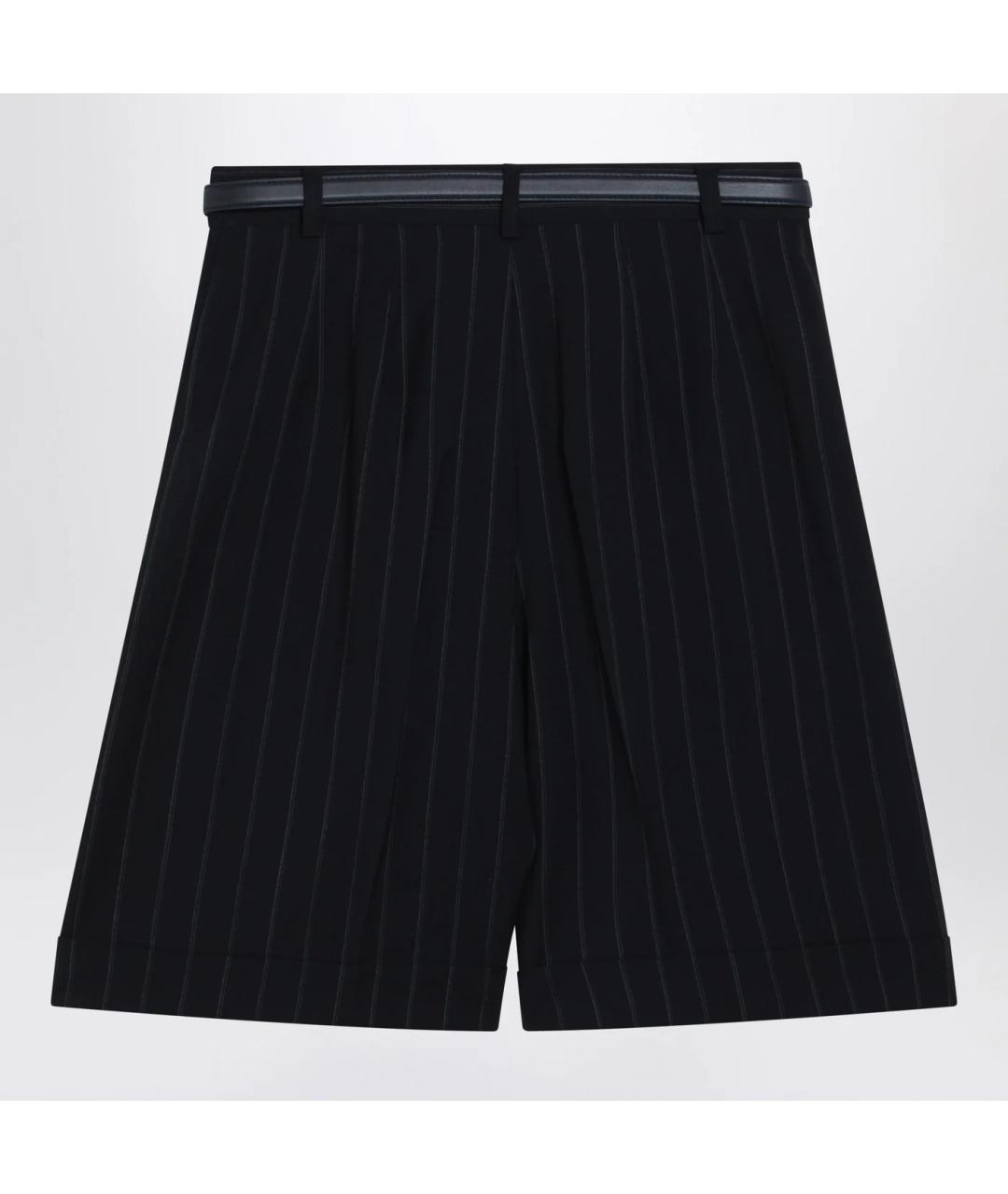 MAX MARA STUDIO Темно-синие хлопковые шорты, фото 2