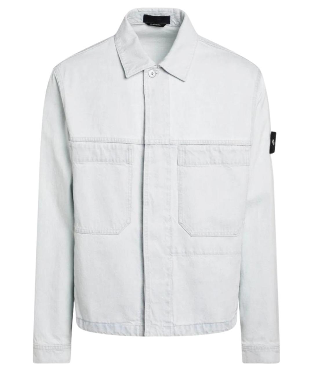 STONE ISLAND Голубая деним куртка, фото 1