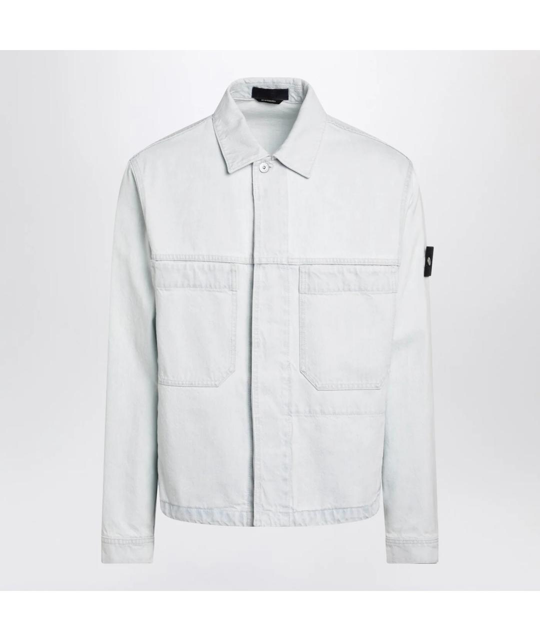 STONE ISLAND Голубая деним куртка, фото 3