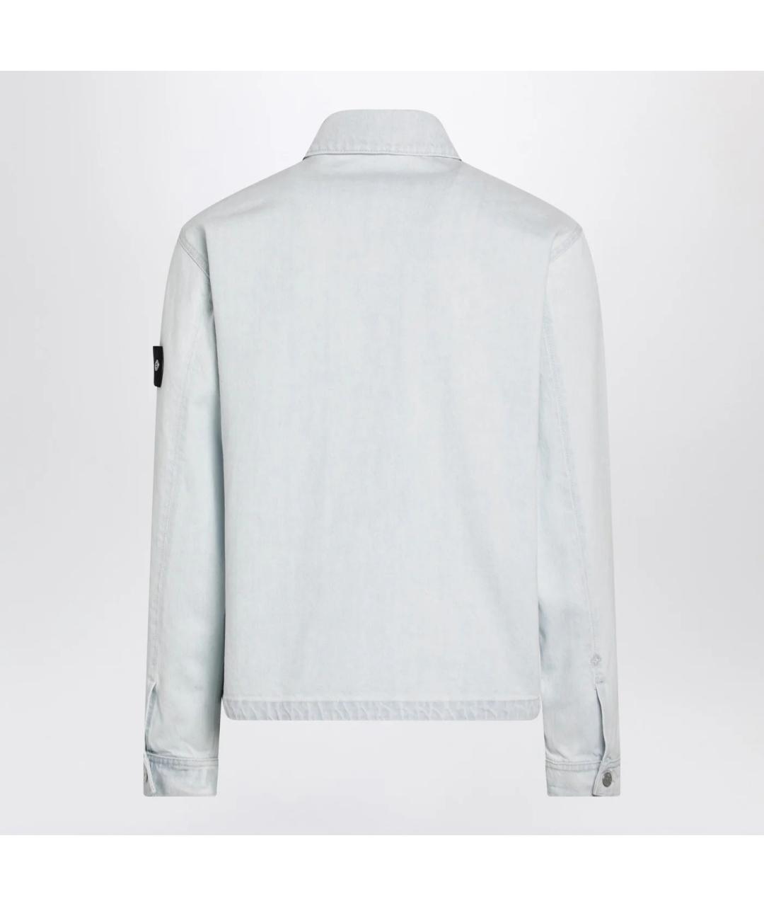 STONE ISLAND Голубая деним куртка, фото 2