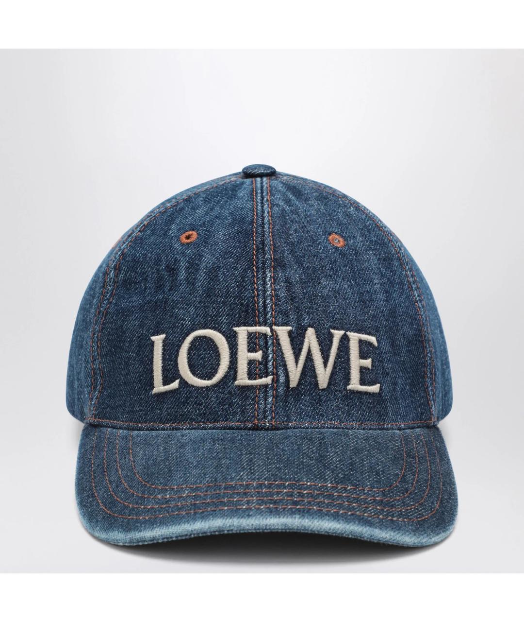 LOEWE Синяя хлопковая кепка/бейсболка, фото 3