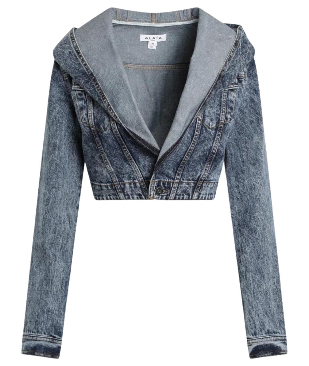 ALAIA Синяя хлопковая куртка, фото 1