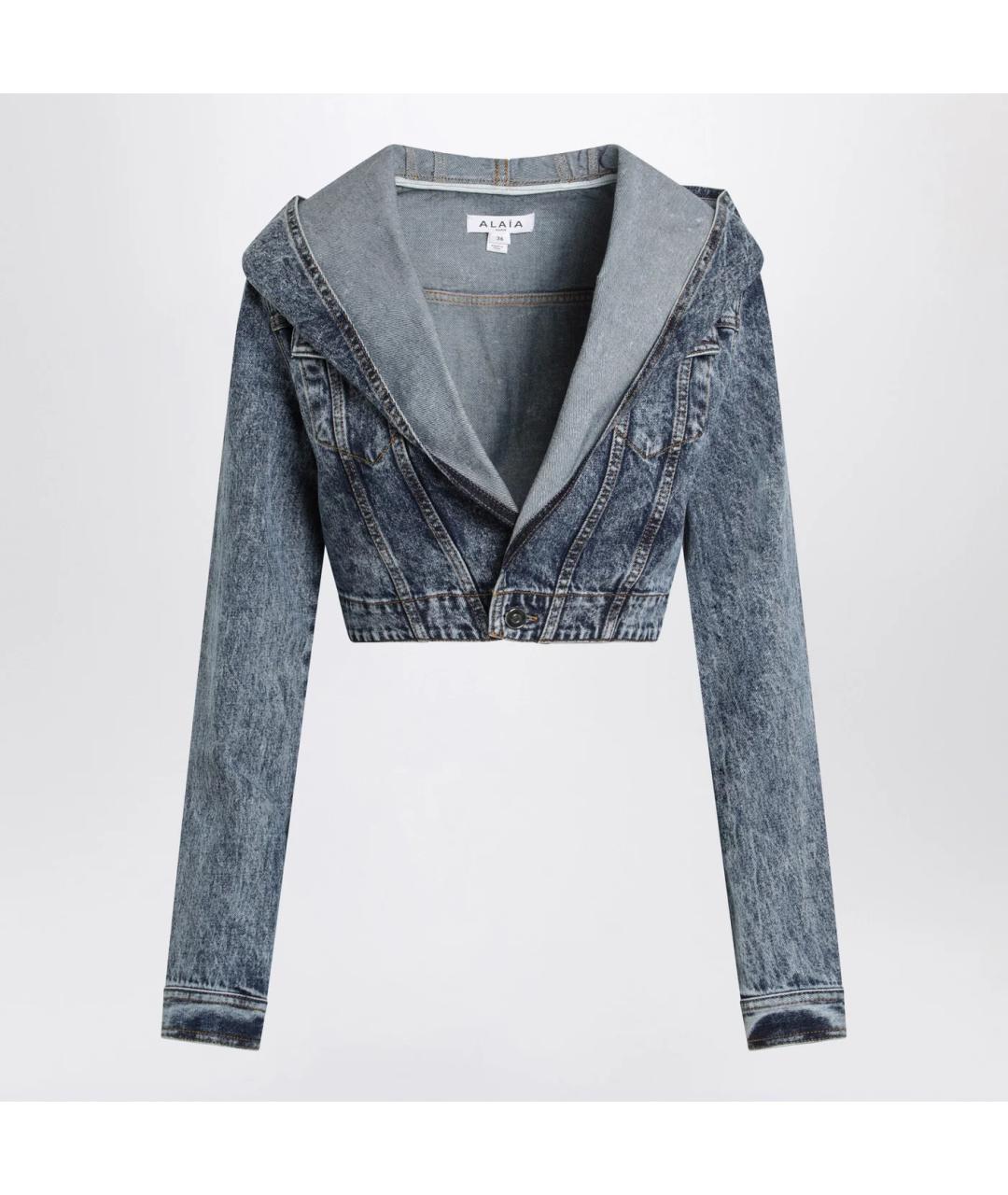ALAIA Синяя хлопковая куртка, фото 3