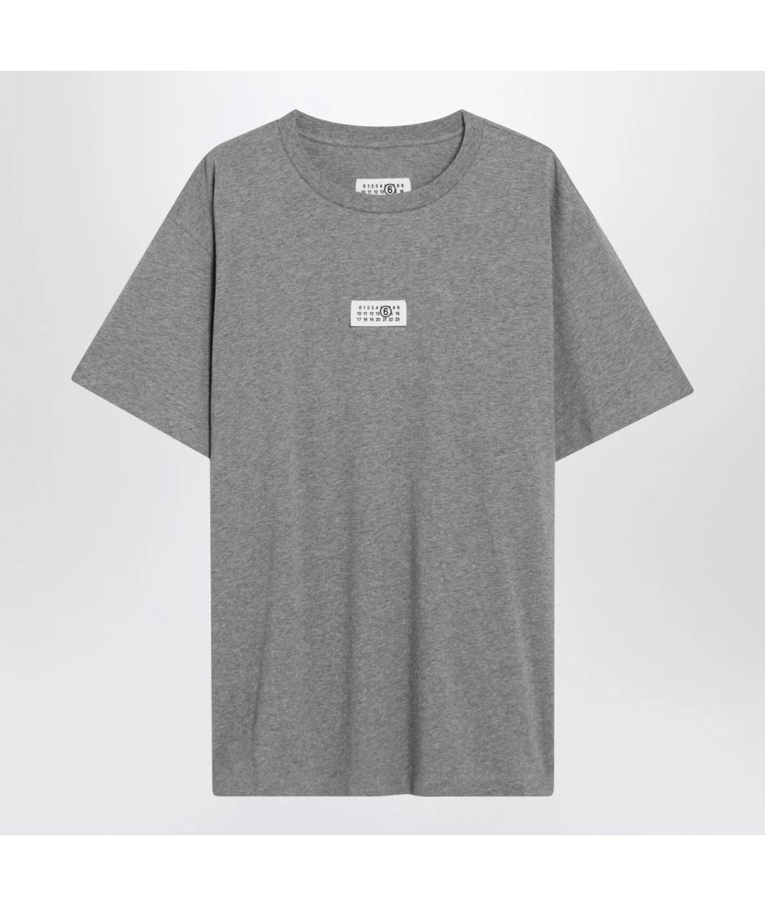 MM6 MAISON MARGIELA Серая футболка, фото 3