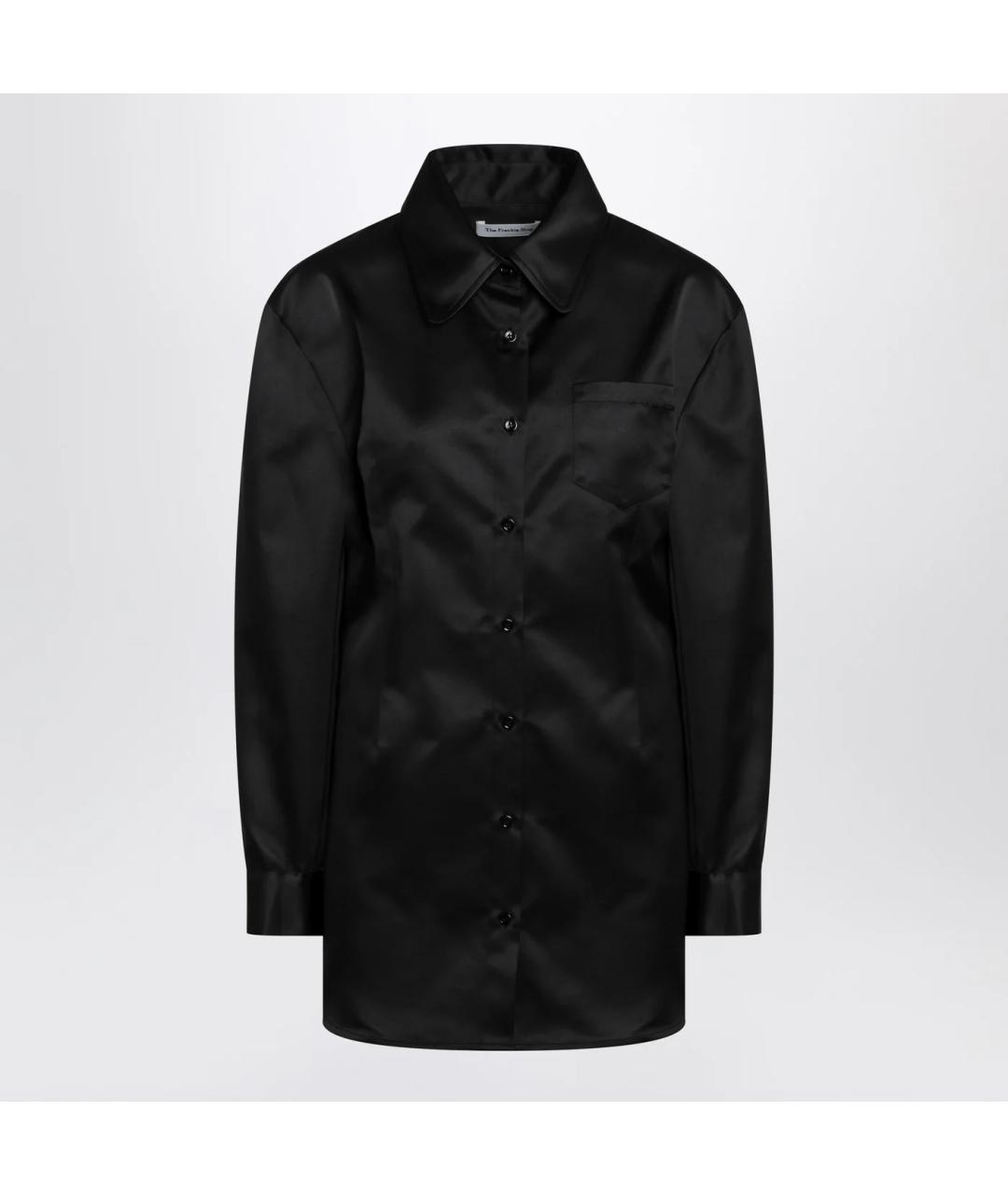 THE FRANKIE SHOP Черная полиэстеровая рубашка, фото 3