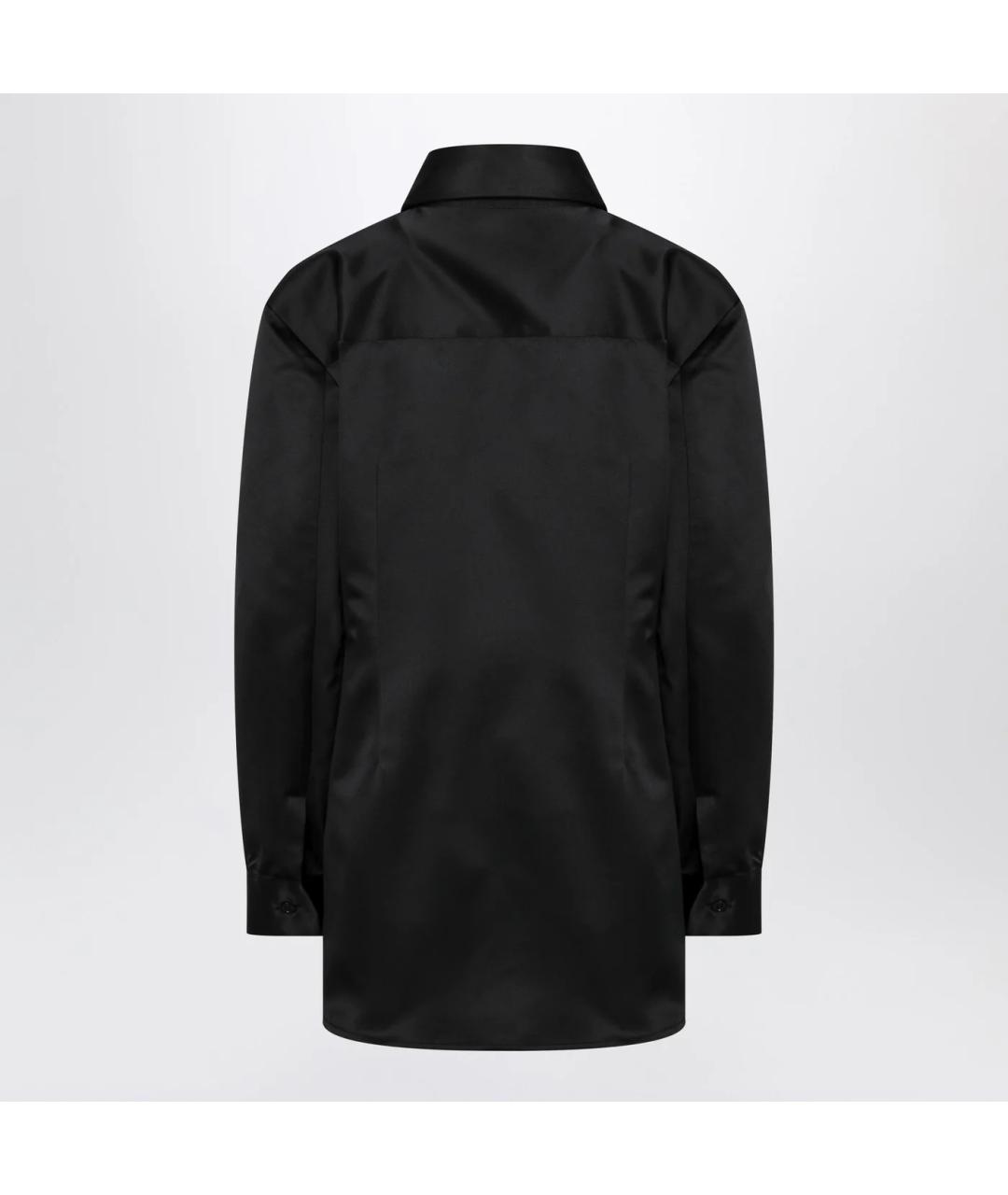 THE FRANKIE SHOP Черная полиэстеровая рубашка, фото 2