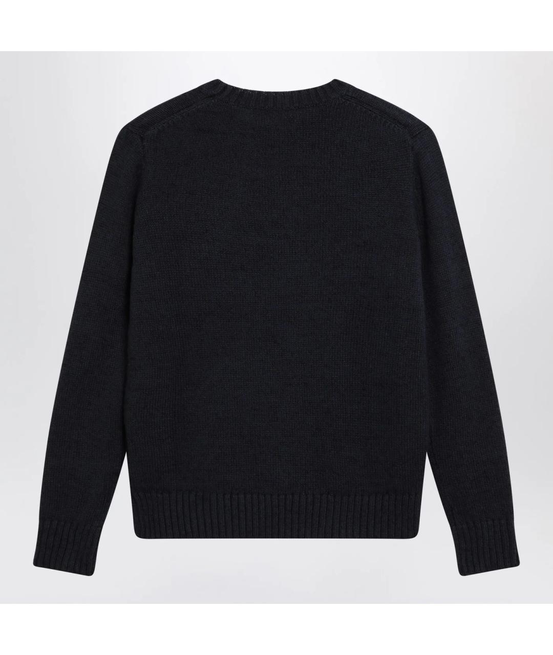 POLO RALPH LAUREN Темно-синий хлопковый джемпер / свитер, фото 2