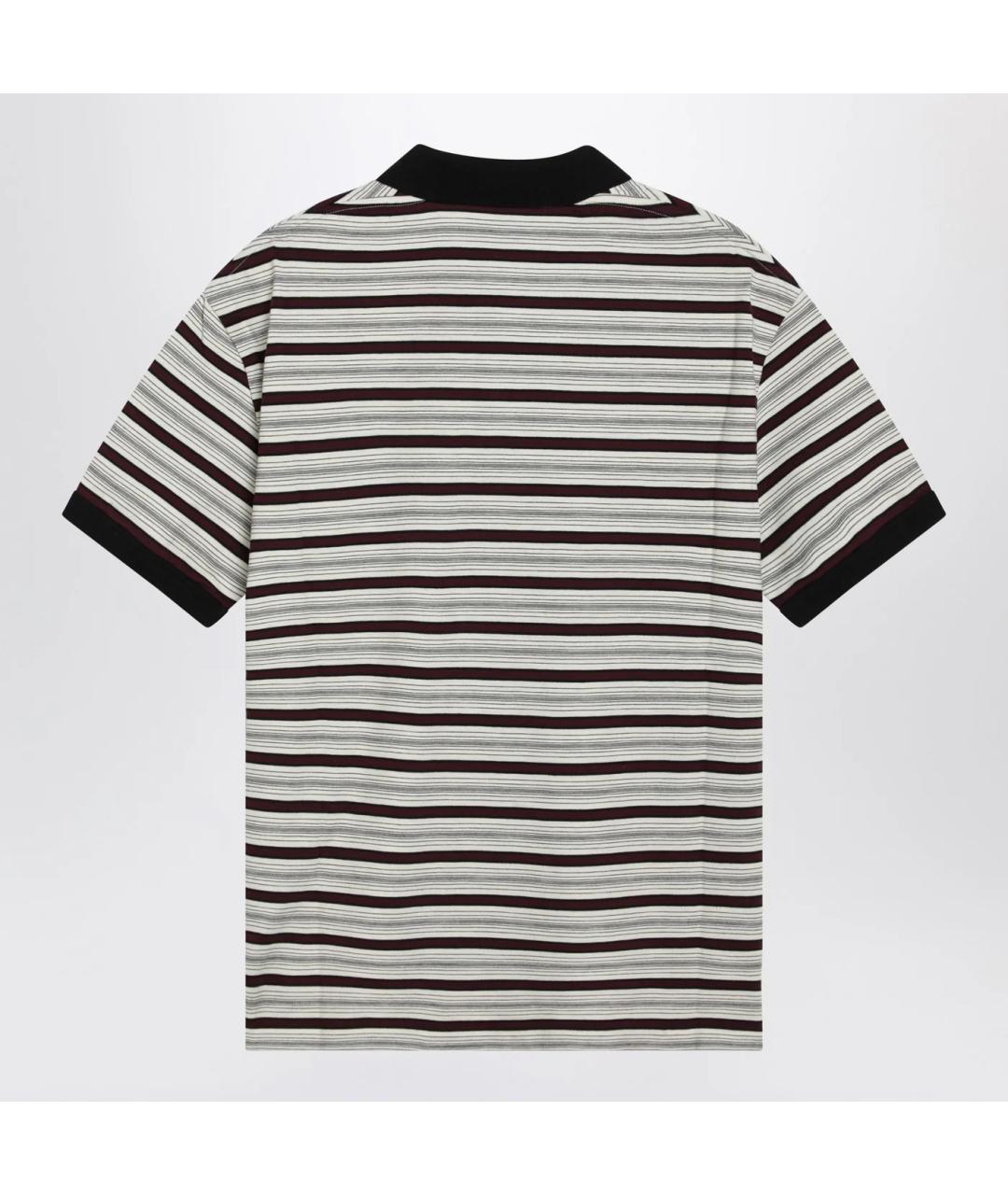 PRADA Мульти хлопковое поло с коротким рукавом, фото 2