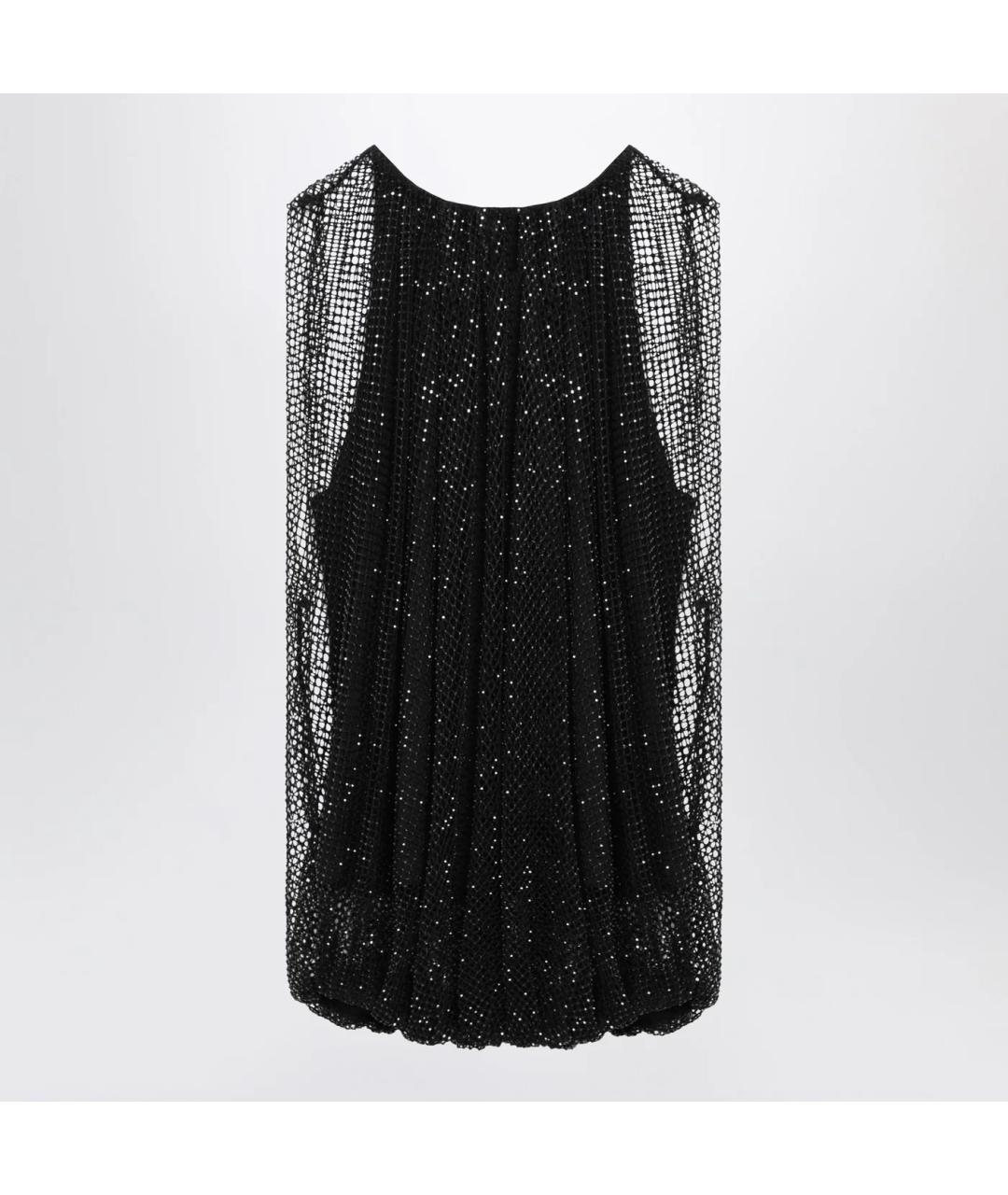 SPORTMAX Черная полиэстеровая блузы, фото 3