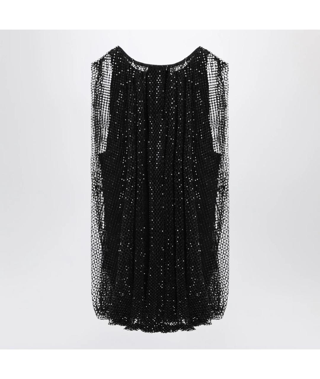 SPORTMAX Черная полиэстеровая блузы, фото 2