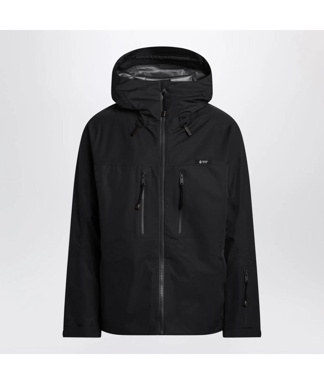 PRADA Черная полиэстеровая куртка, фото 3
