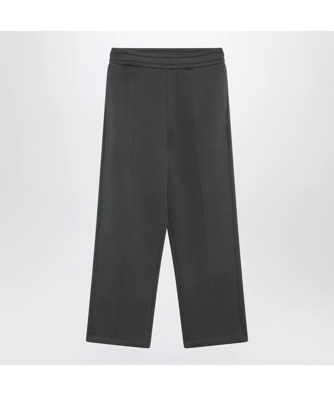 Ami Paris Антрацитовые хлопковые повседневные брюки, фото 3